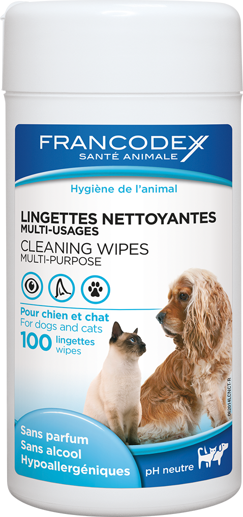 Lingettes nettoyantes pour Chien & chat – Animalux