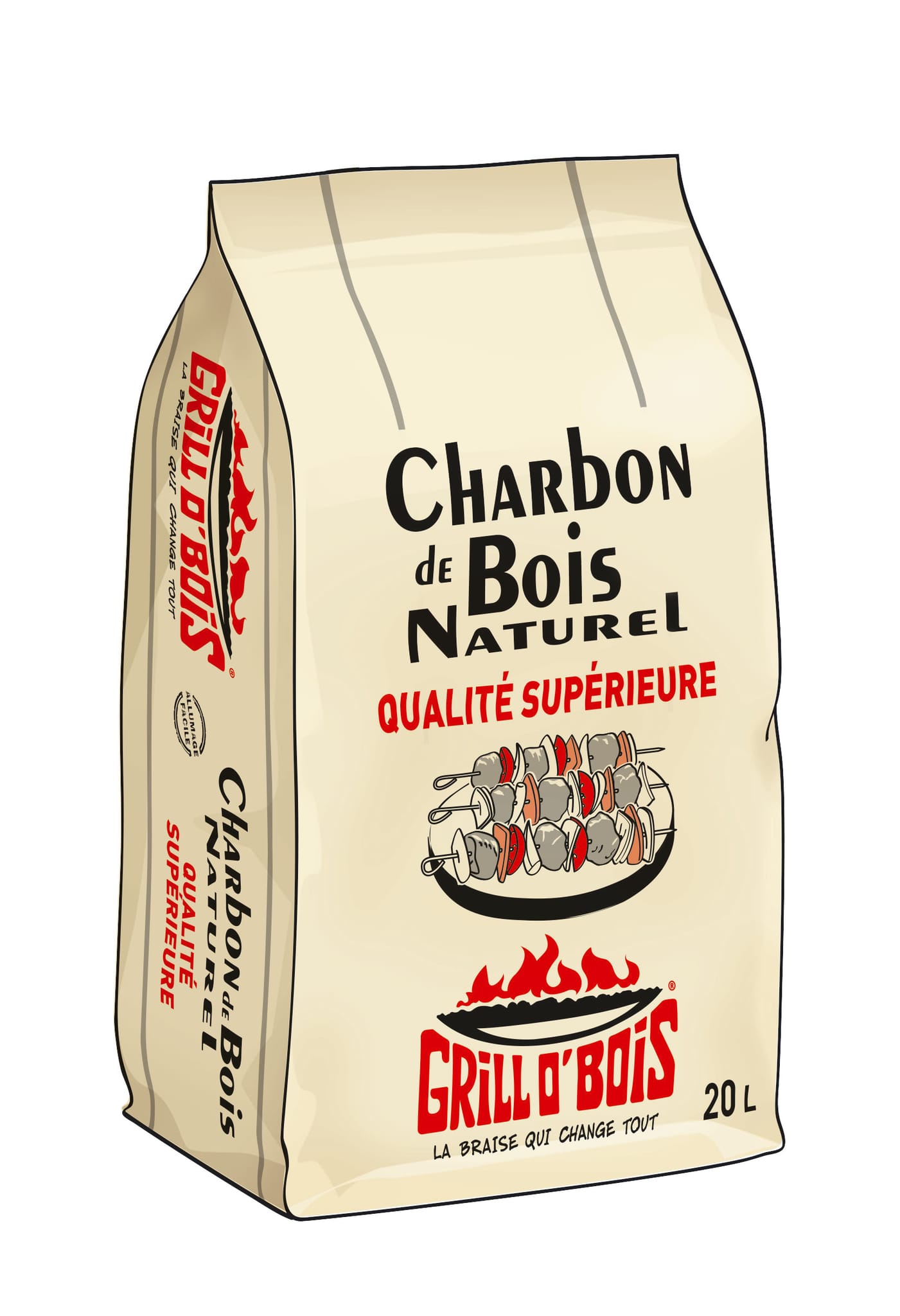 Charbon de bois 20 Litres GRILL O