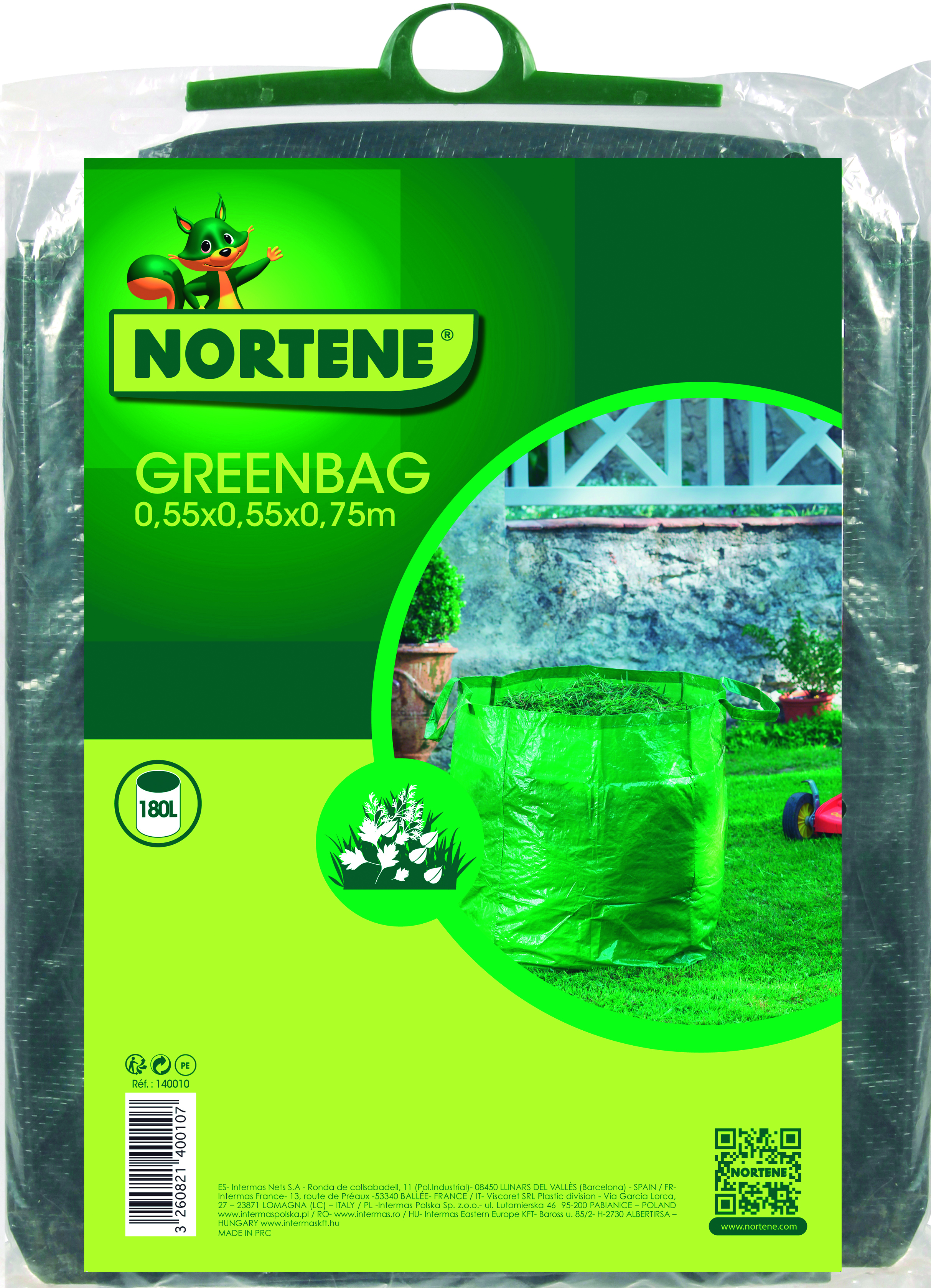 Sac déchets vert - 272 L - STANDBAG - NORTENE Articles-Quincaillerie