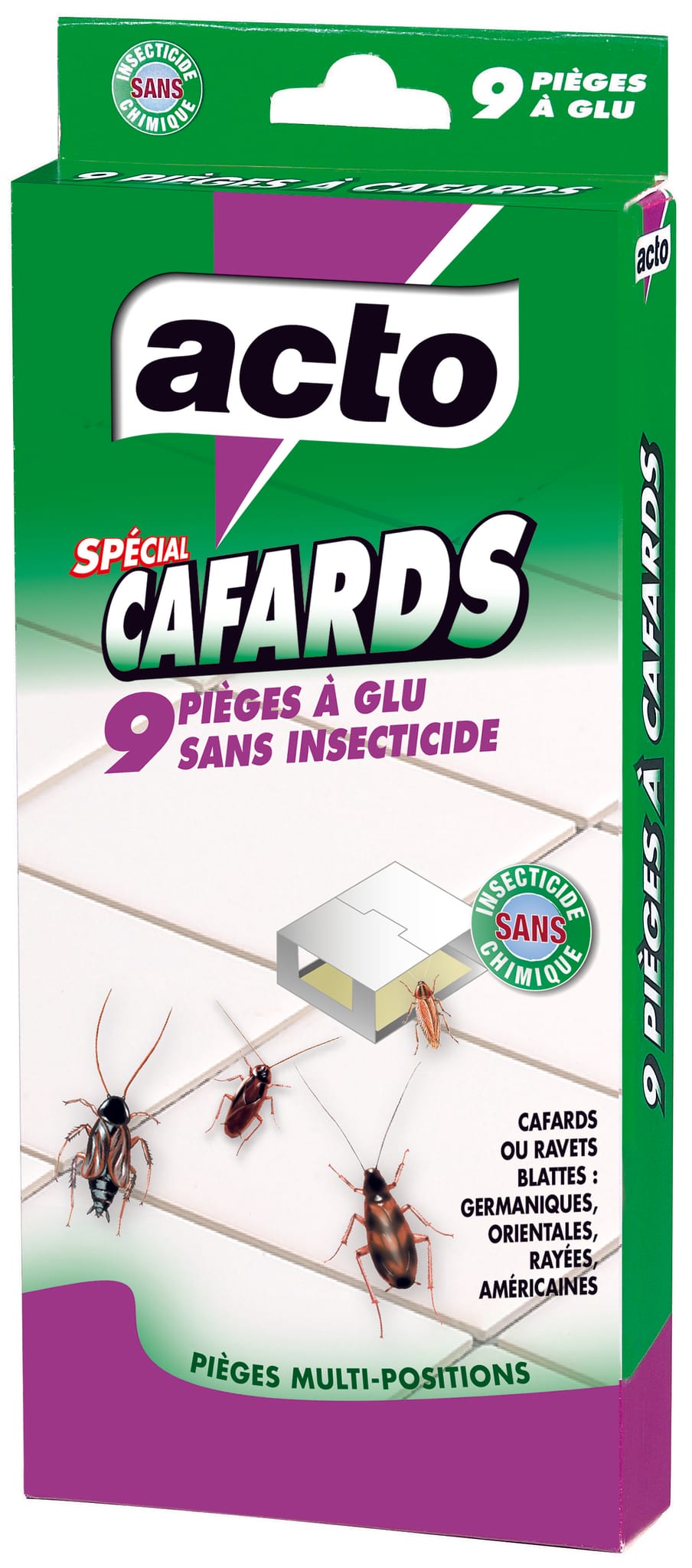 Capteur Insectes Cuisine Pièges à Cafards Colle - Lot De 10 - Non Toxique, Efficace Contre Blattes - Facile à Utiliser Fumigene Anti Puce
