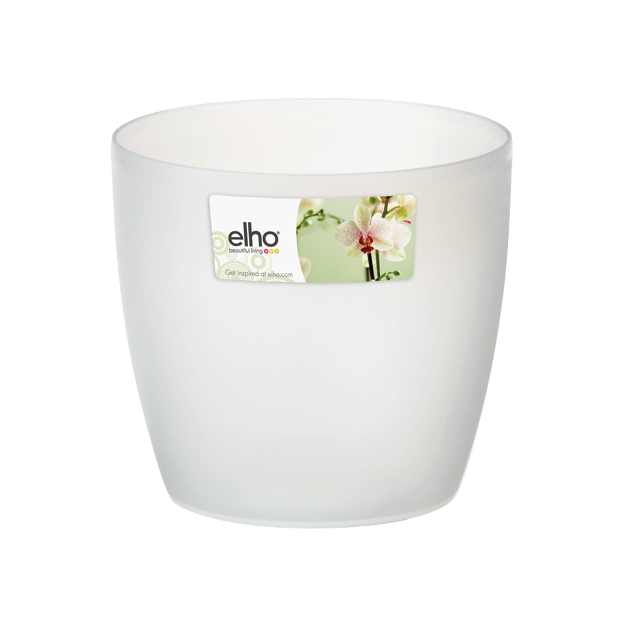 Pot De Fleur En Plastique - Cono Sensation - D 40 X H 70 Cm - Blanc