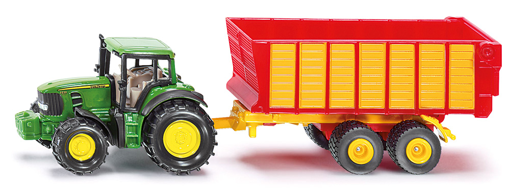 Siku - Tracteur Fendt avec remorque L.14,7 x l.3,8 x H.9,6 cm
