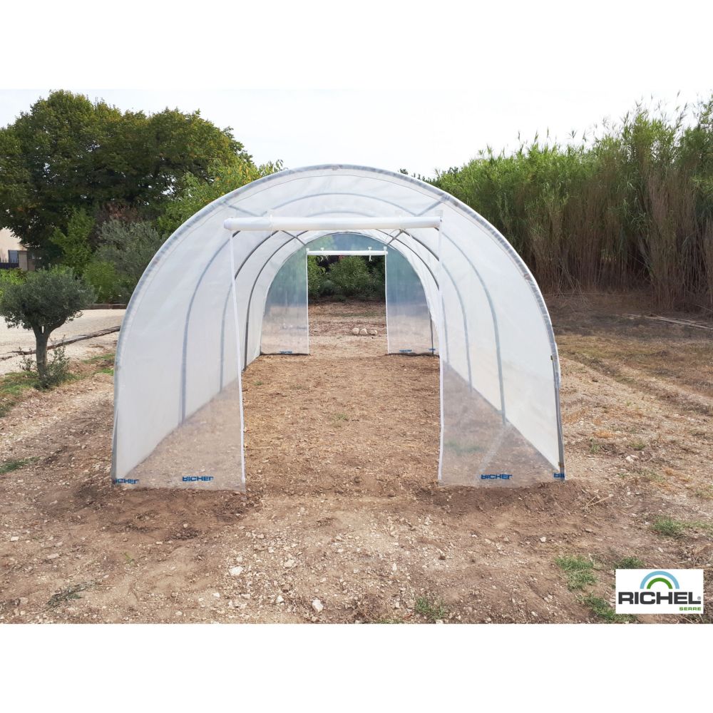 Bâche de Couverture pour Serre de Jardin Tunnel Richel 3x3 Pied Droit -  Richel