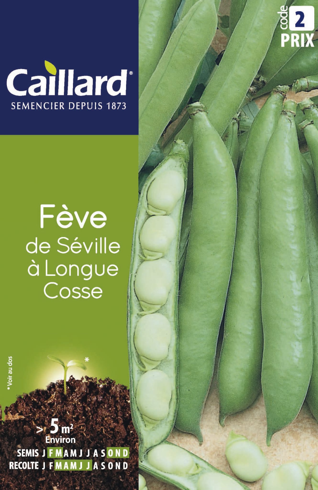 Fève De Séville à Longue Cosse Bio - Jardi Pradel - Jardinerie Et