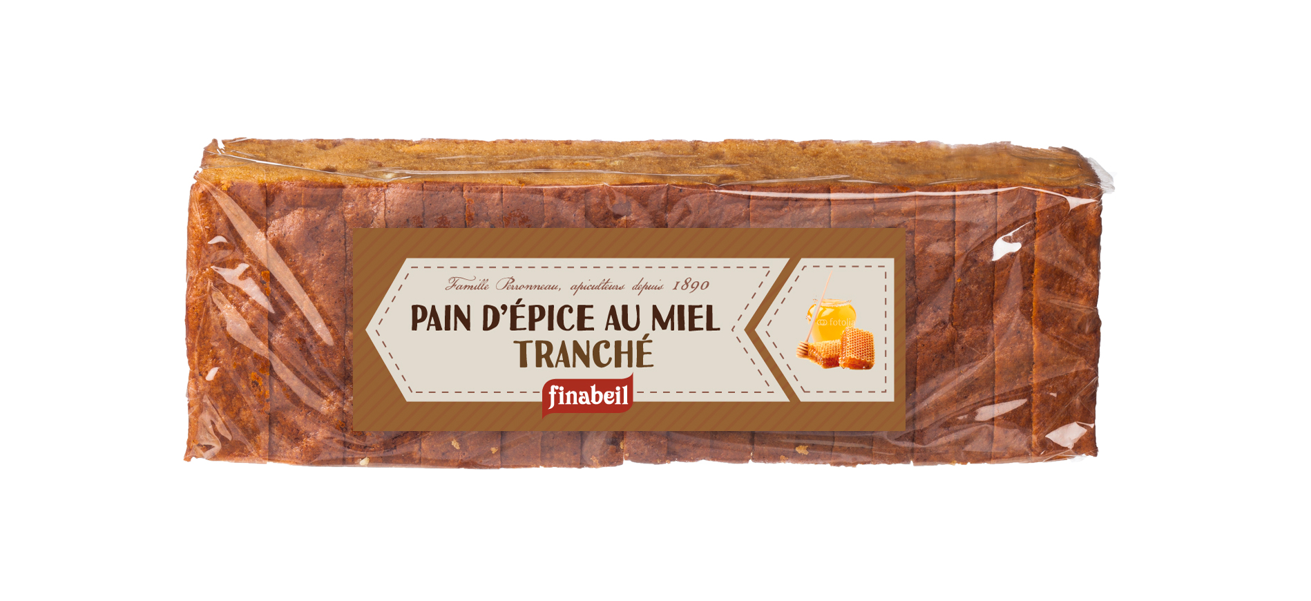 Pain d'épices artisanal au miel pré tranché - 500g