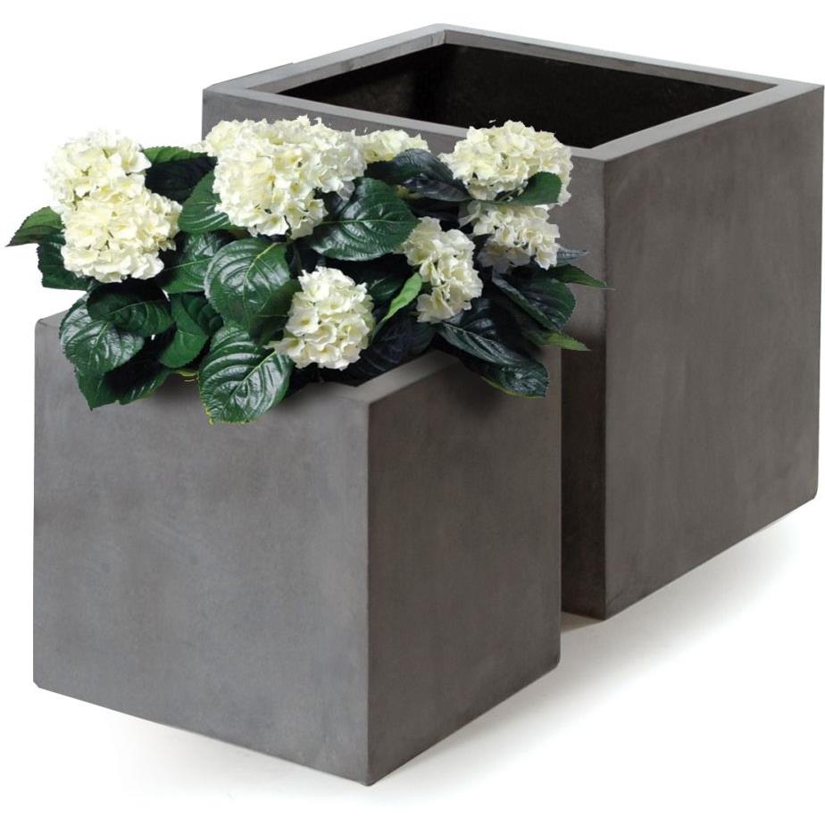 Pots de fleurs et bacs en fibre et matières synthétiques - botanic®