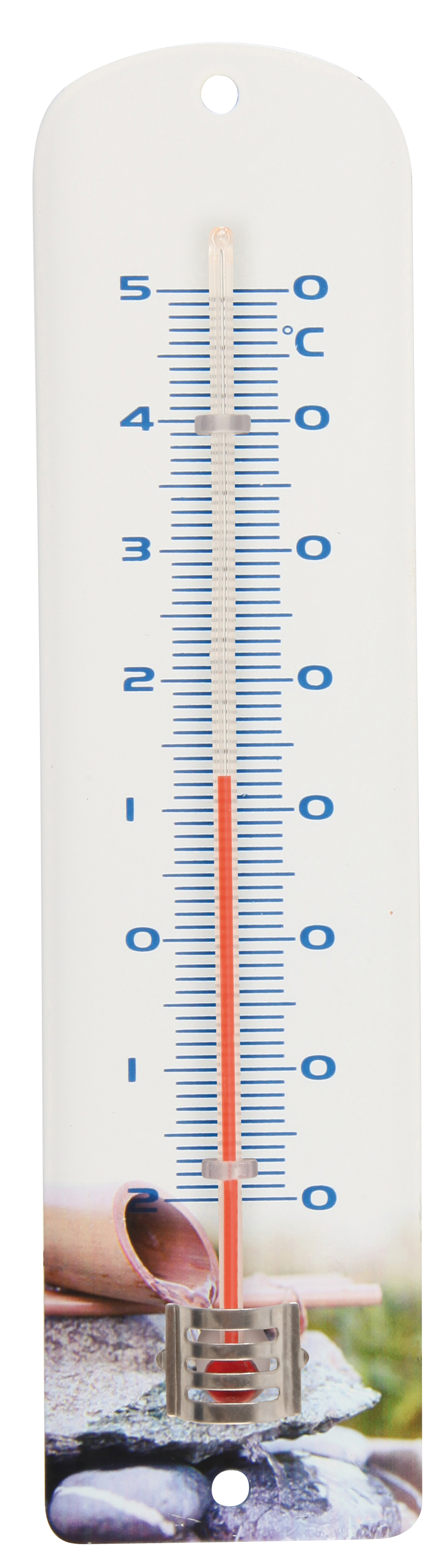 Bilame, thermomètre mini-maxi, int/ext - L.7,7 x l.3 x H.16 cm - Jardiland
