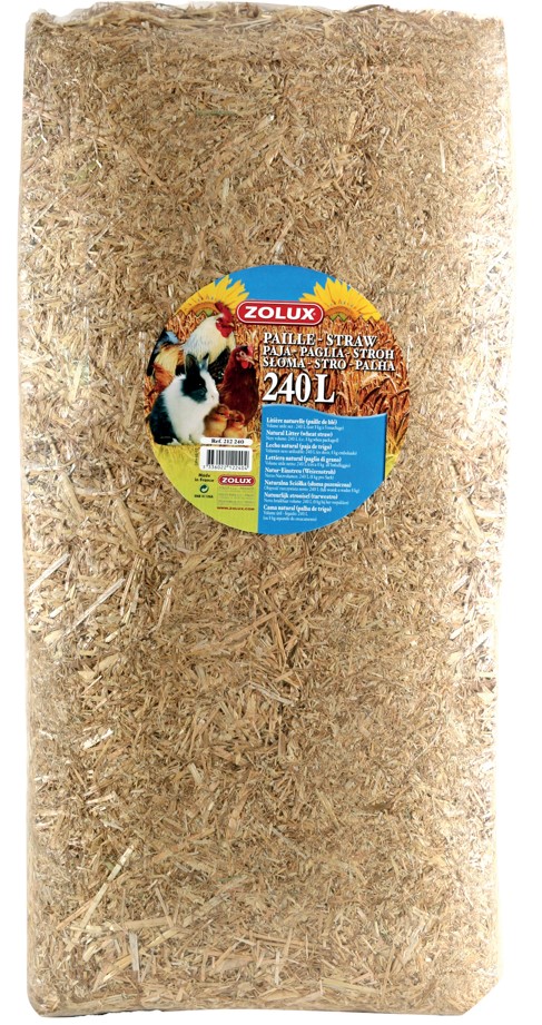 Zolux - Paille Litière naturelle à base de blé 240 L