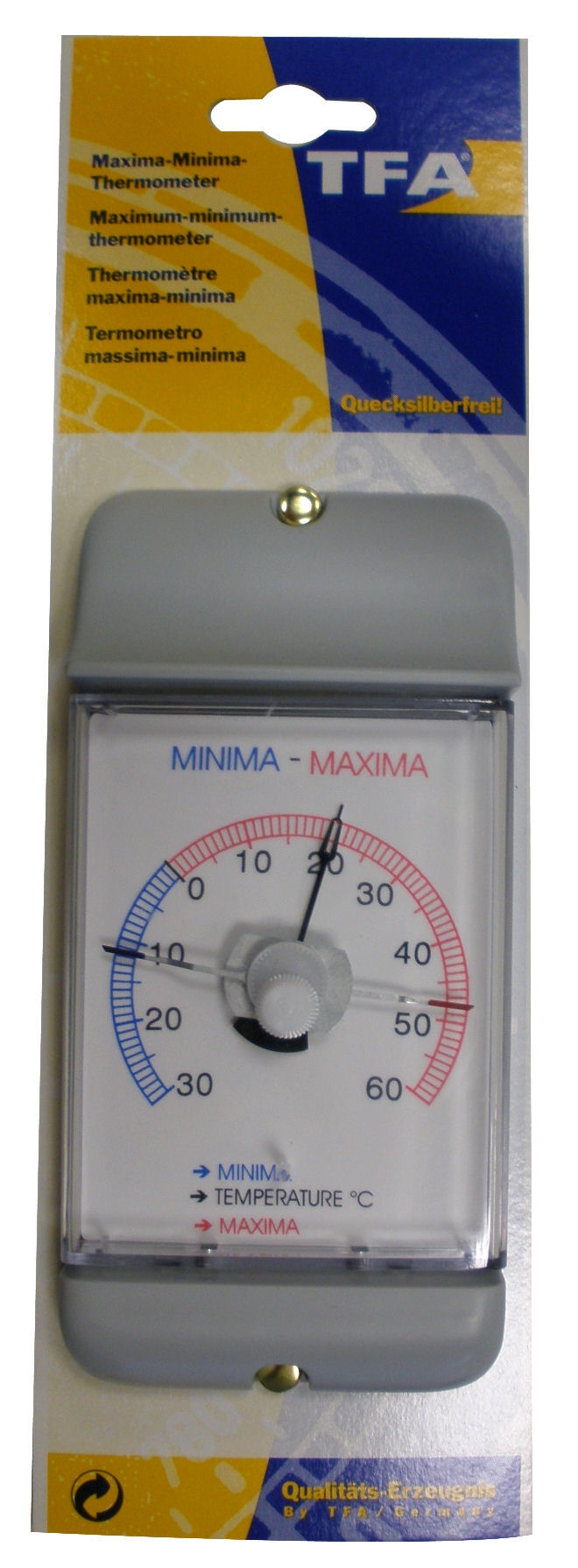 Thermomètre minima maxima : Thermomètre