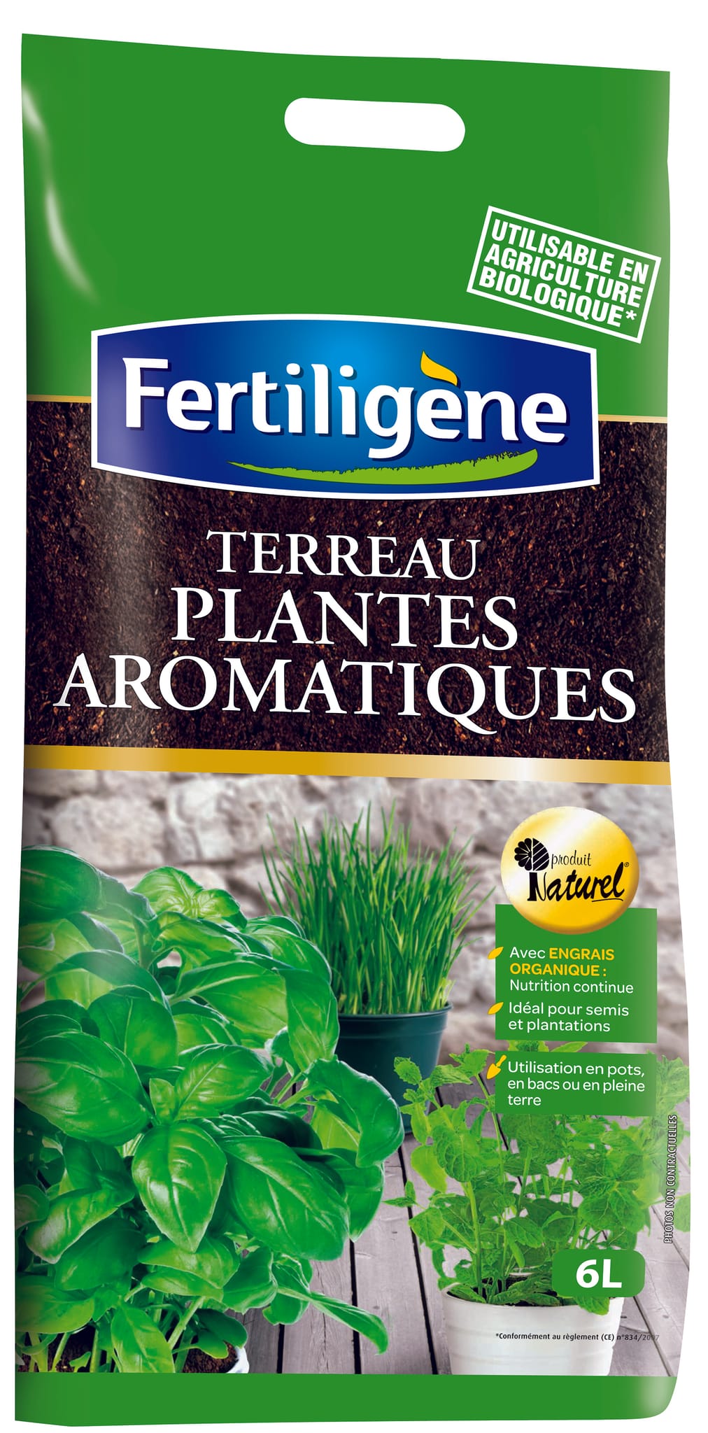 Terreau plantes aromatiques 6 L