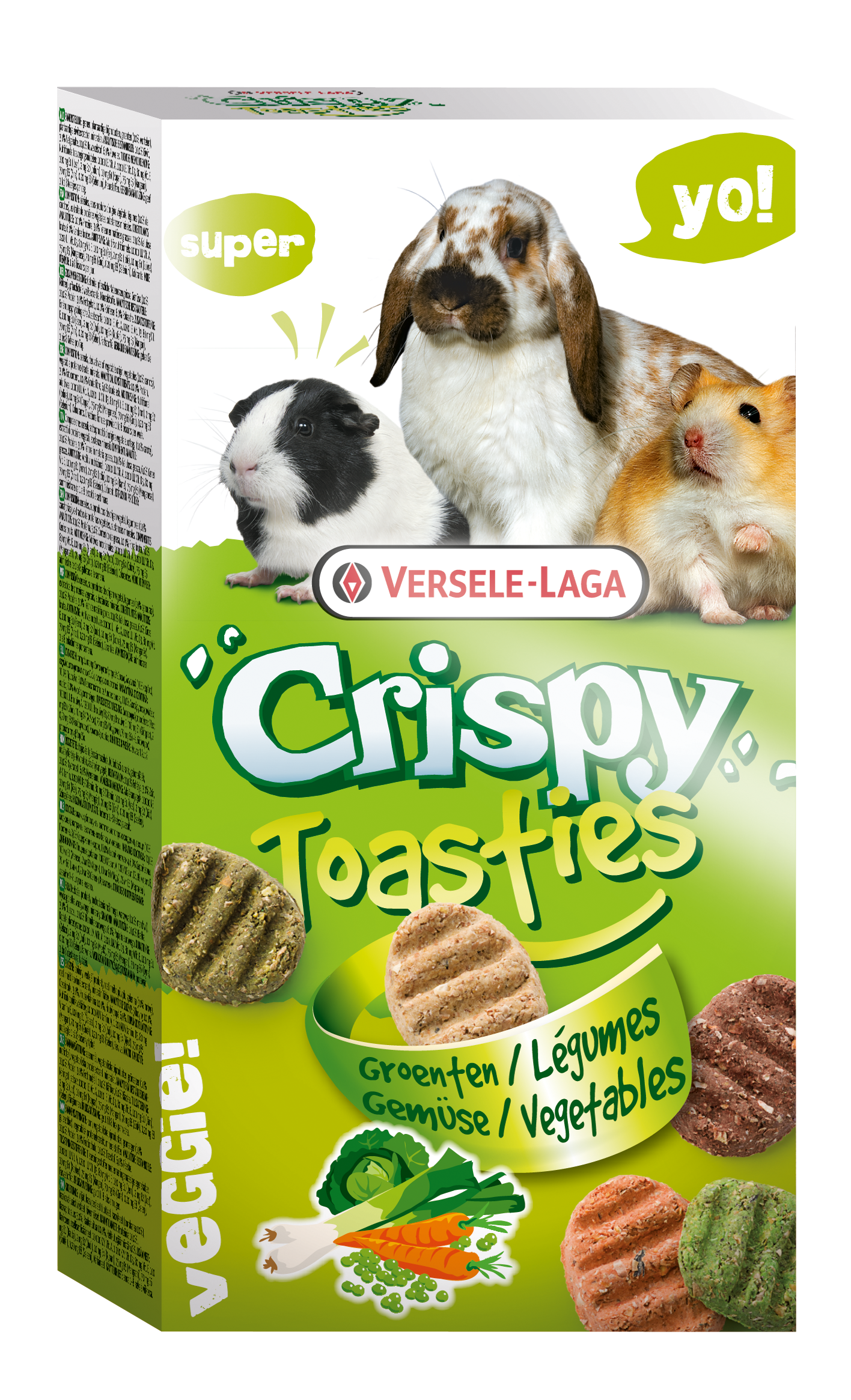 Sticks Crispy Riz & Légumes pourHamsters et rats - Versele-Laga - 110 g  Versele-Laga