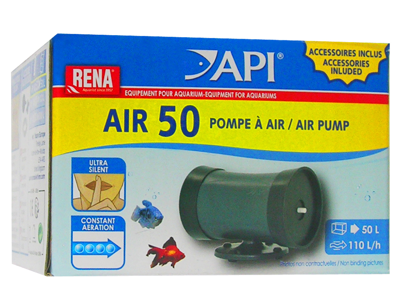 TETRA - APS 50 Blanche - Pompe à air pour aquarium 50 l/h