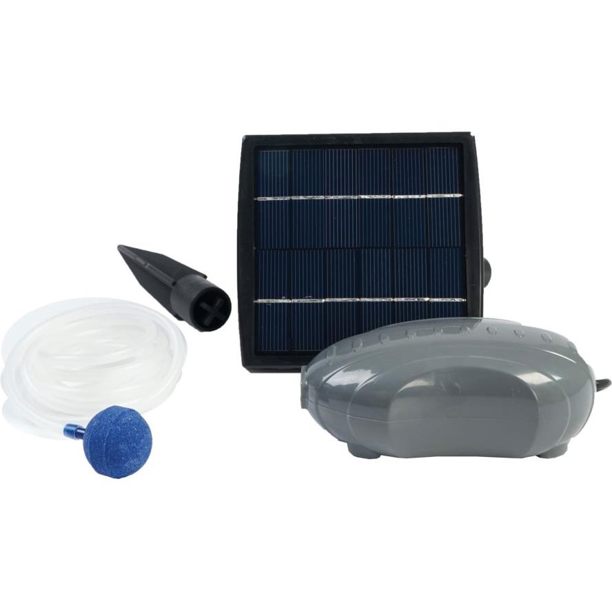Aérateur bulleur bassin solaire avec batterie Air Plus