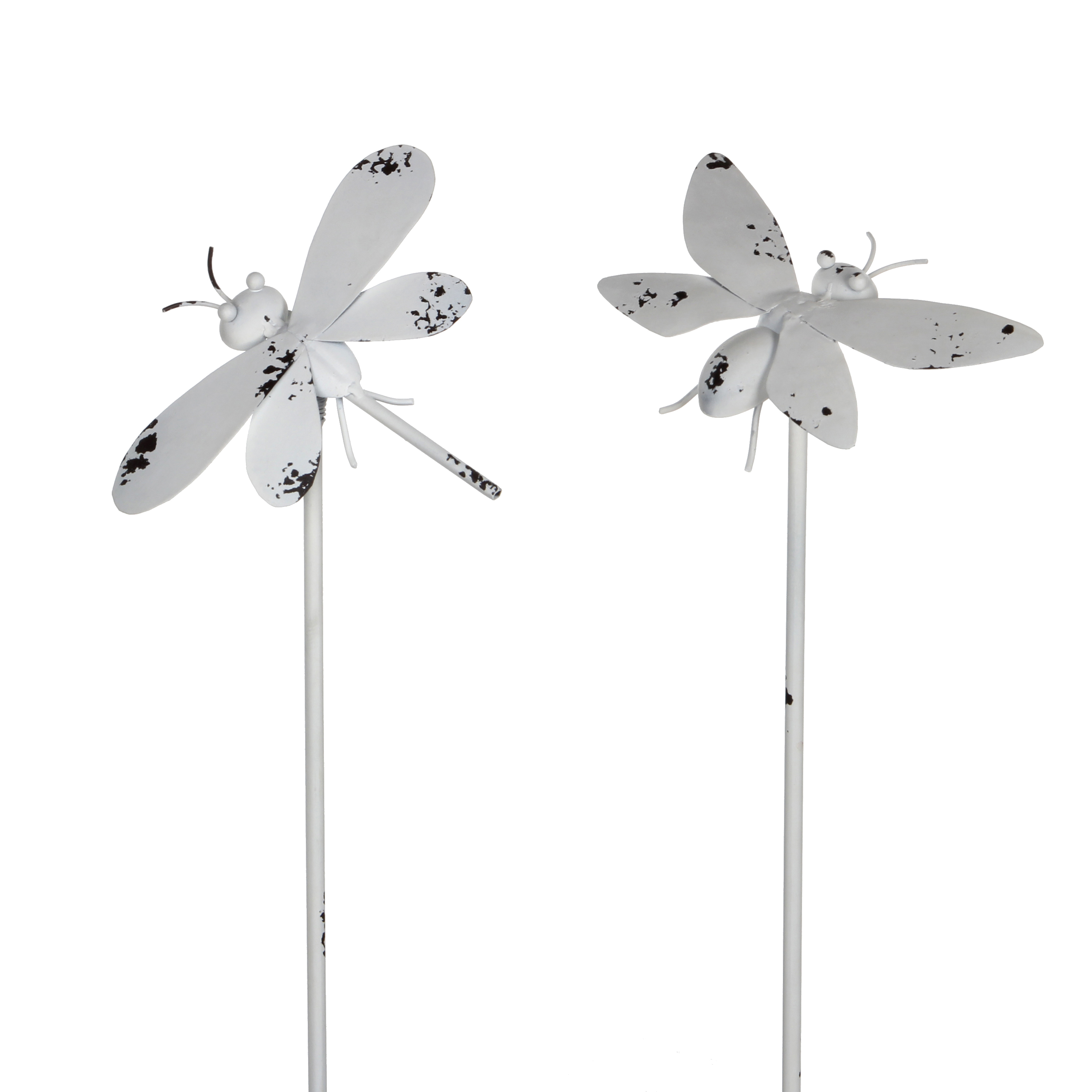 Garden ID - Tuteur métal papillon blanc L.20 x l.23 x H.98 cm - Jardiland
