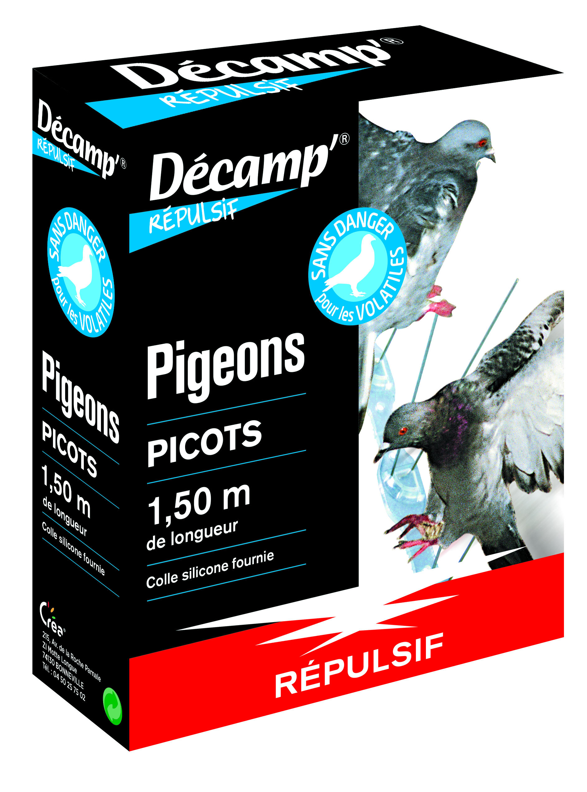 Répulsif mécanique pigeon Retro, Picots de protection - Distriver 52