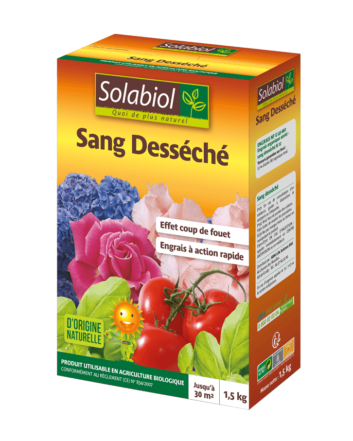 Engrais Sang desséché 1,5kg – SOLABIOL