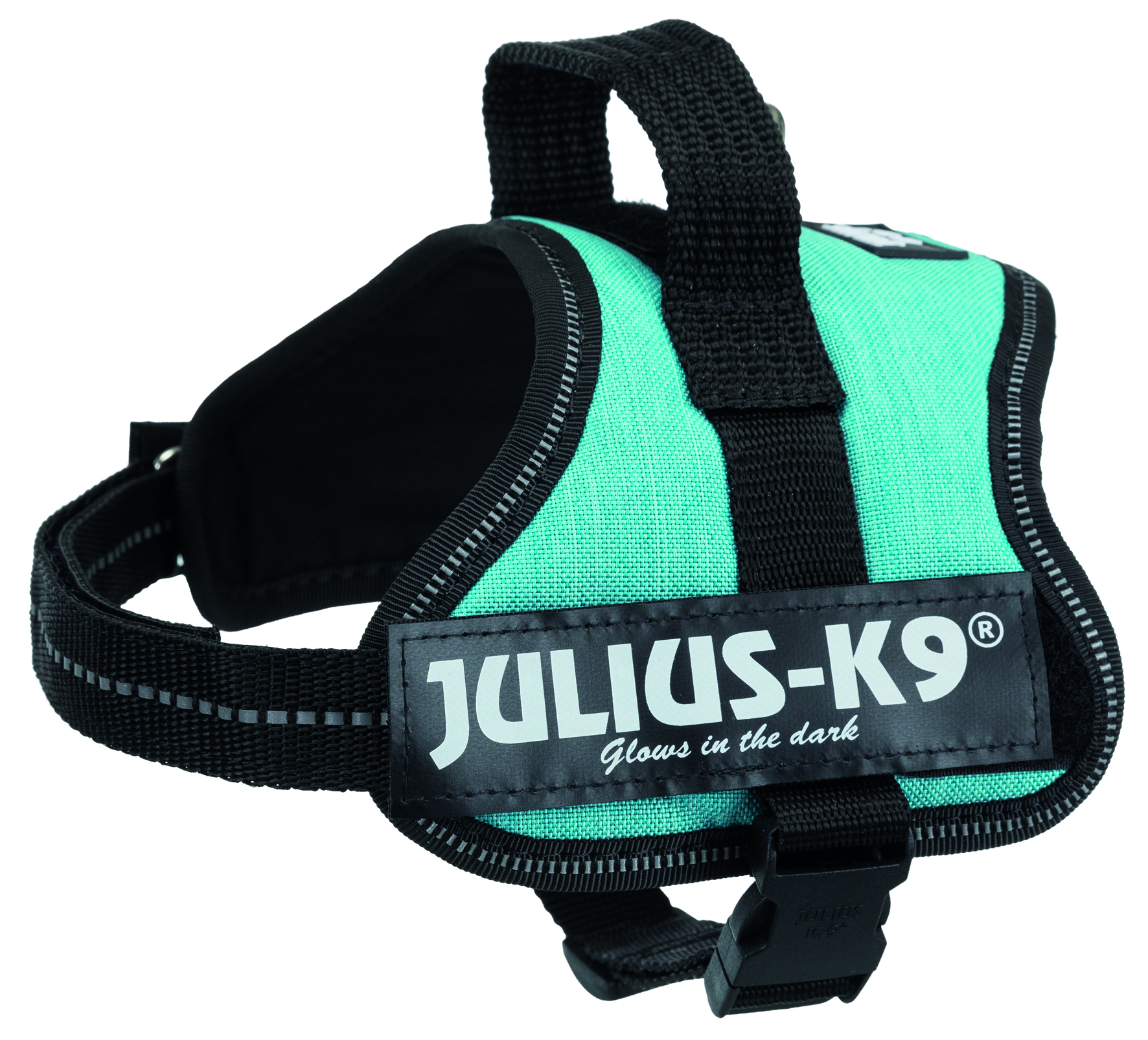 JULIUS-K9 Harnais Power IDC - Baby 2 - XS-S : 33-45 cm-18 mm - Petrol -  Pour Chiens