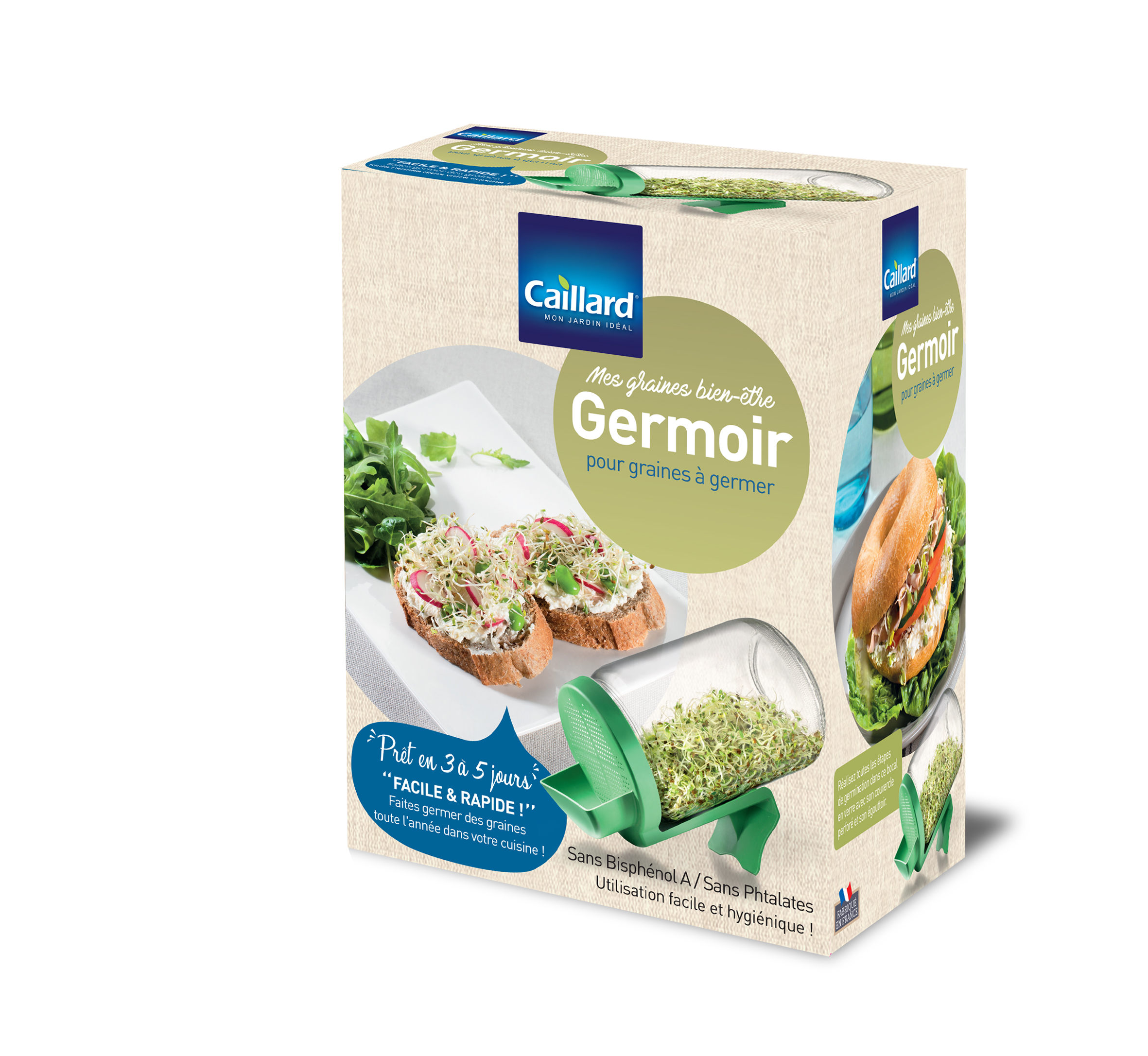 Bocal germoir - Graines potagères / Germes de graines & Micro-pousses -  Samen-Mauser