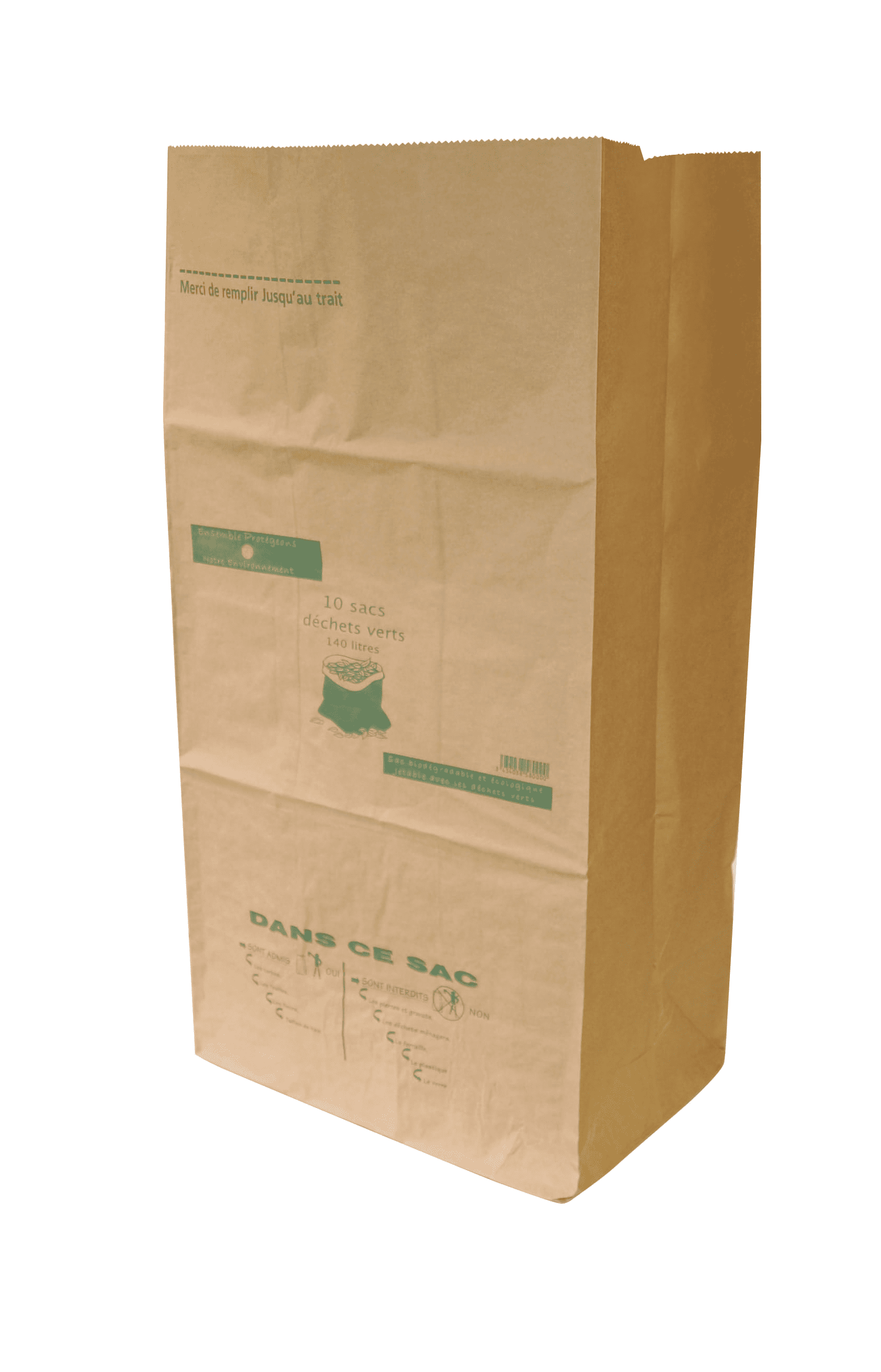Vilmorin - Sacs déchets verts et organiques en papier - 100l - 140 g/m² -  Distriartisan
