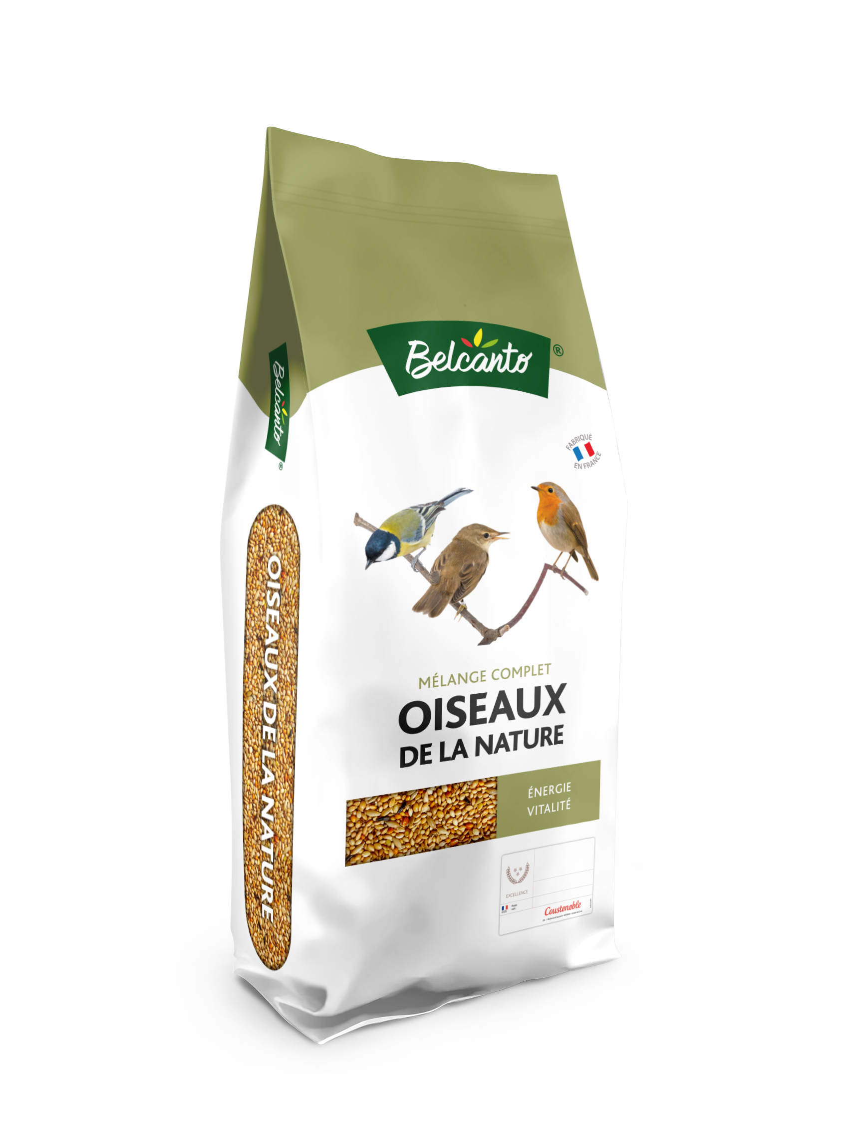 Belcanto - Mélange de graines céréales Oiseaux de la nature 20 kg - Gamm  vert