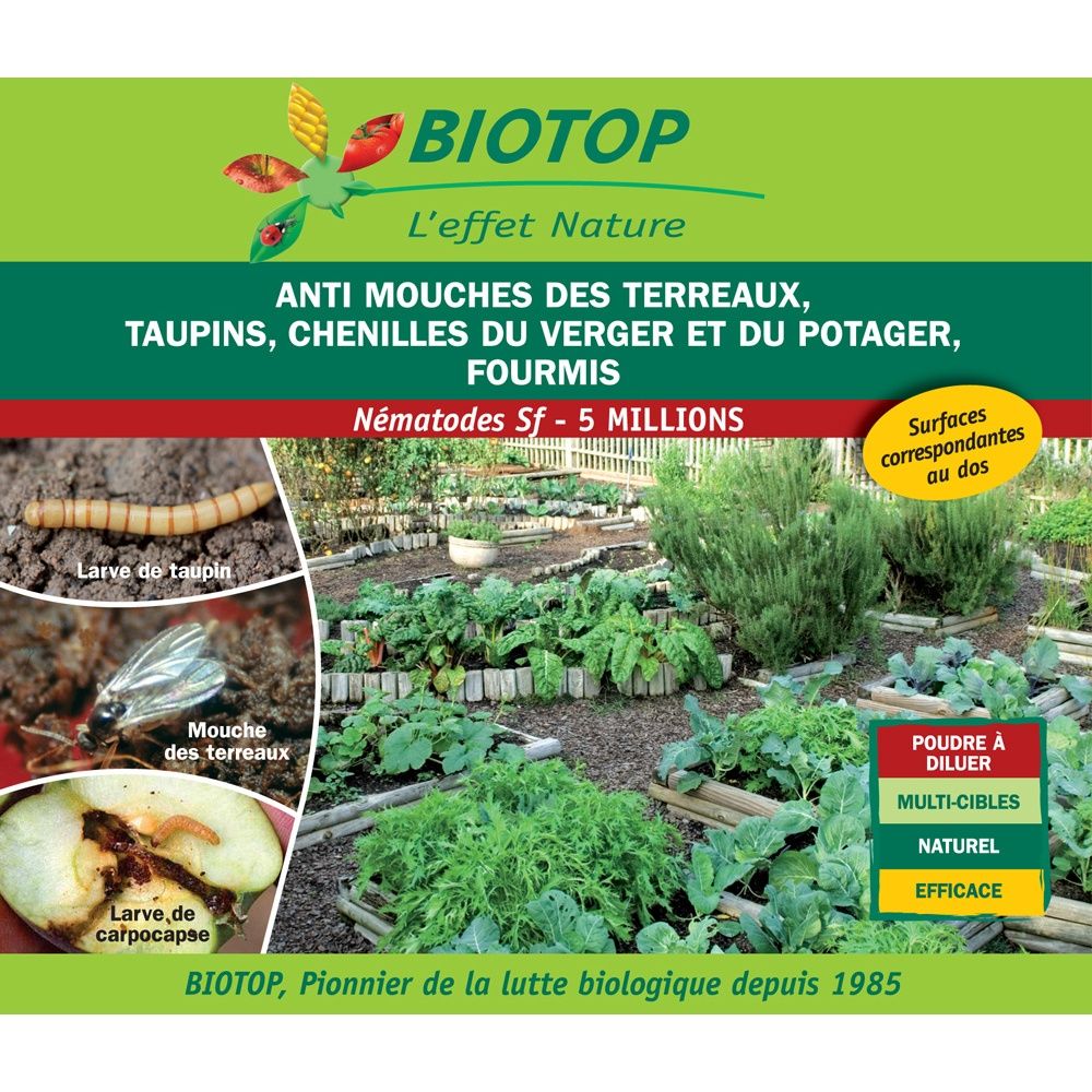 Biotop - Nématodes pour la protection du jardin Sf 5 millions - Gamm vert