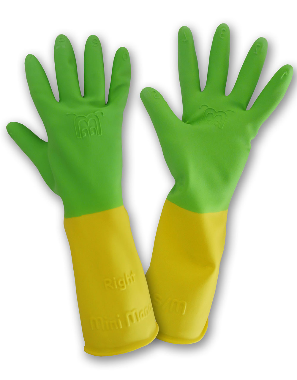 Gants de jardinage enfant imperméables latex vert MARGOT-ROSTAING-Taille 6-8  ans/Gants T6-8 enf étanche paume leash
