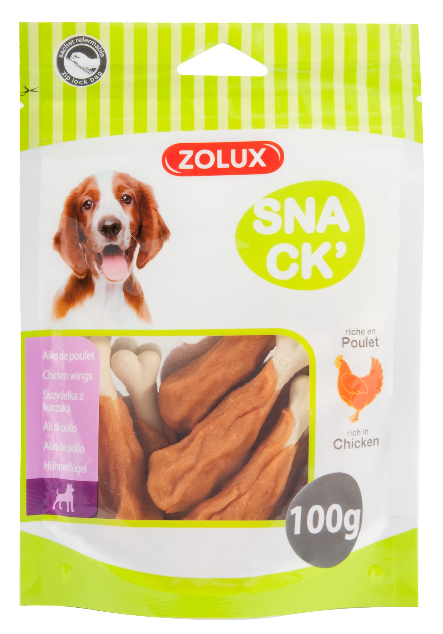 Friandises chien ailes de poulet 100g - ZOLUX