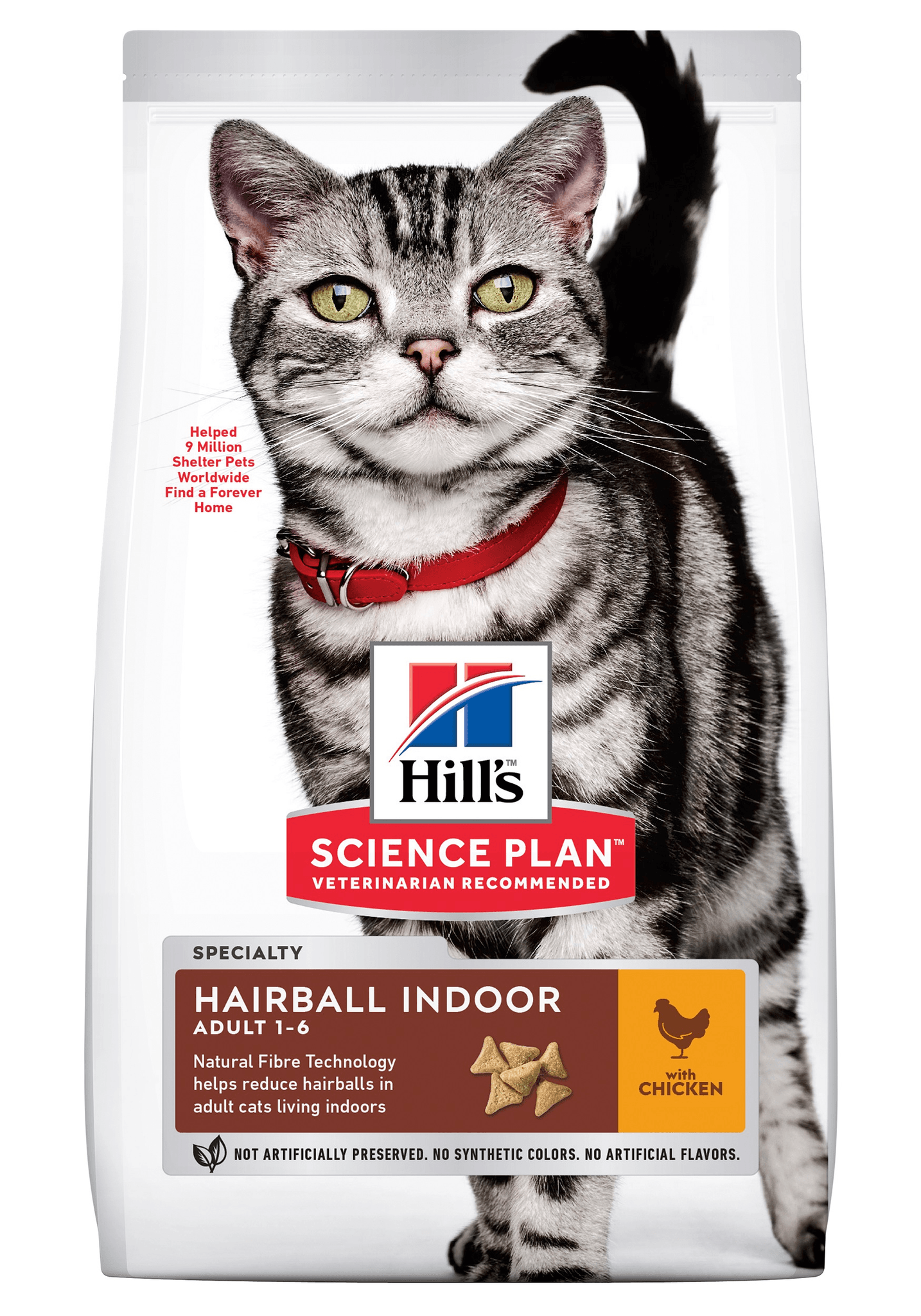 Croquettes chat Feline Adult Hairball Indoor - HILL'S SCIENCE PLAN
