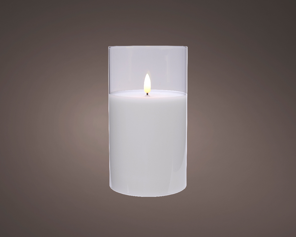 Bougie LED avec flamme vacillante Ø5 x H7,5 cm