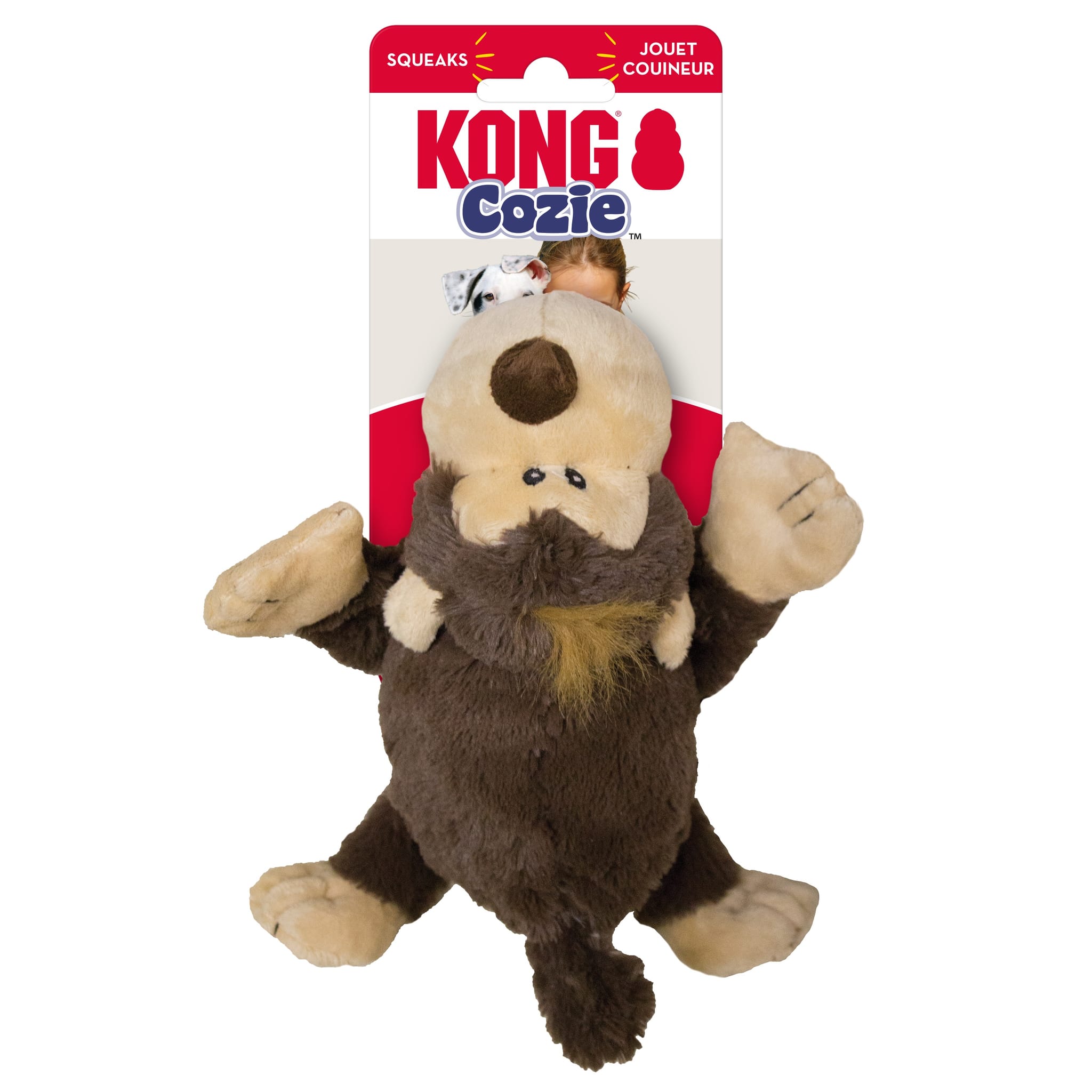 Jouet En Peluche KONG Scampers – Lemur Avec Couineur Discret, Idéal Pour Jeu Et Câlins