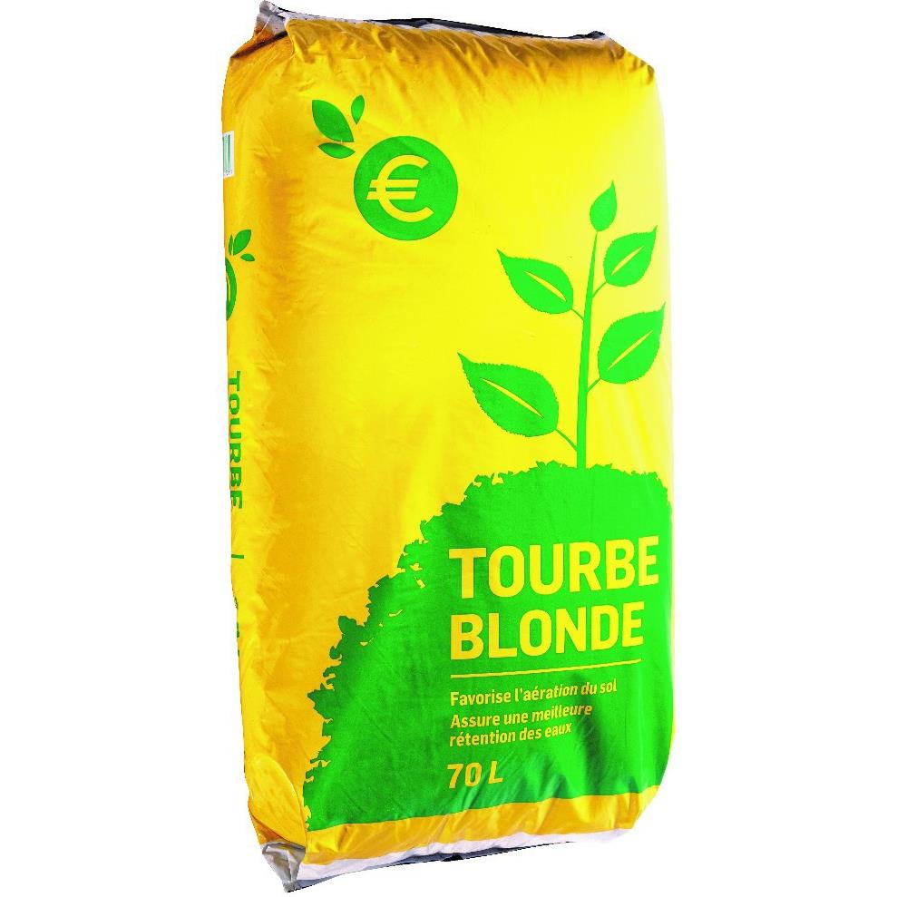 Tourbe blonde 70L utilisable en Agriculture Biologique