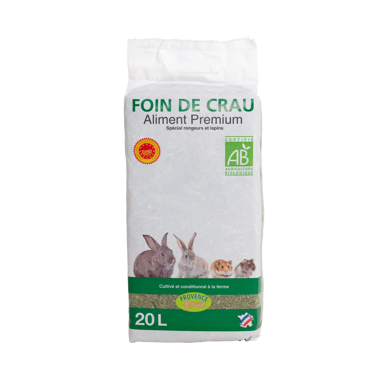 Foin de Crau AOP bio pour fumage (cuisine au foin), Radis et Capucine (500  g)