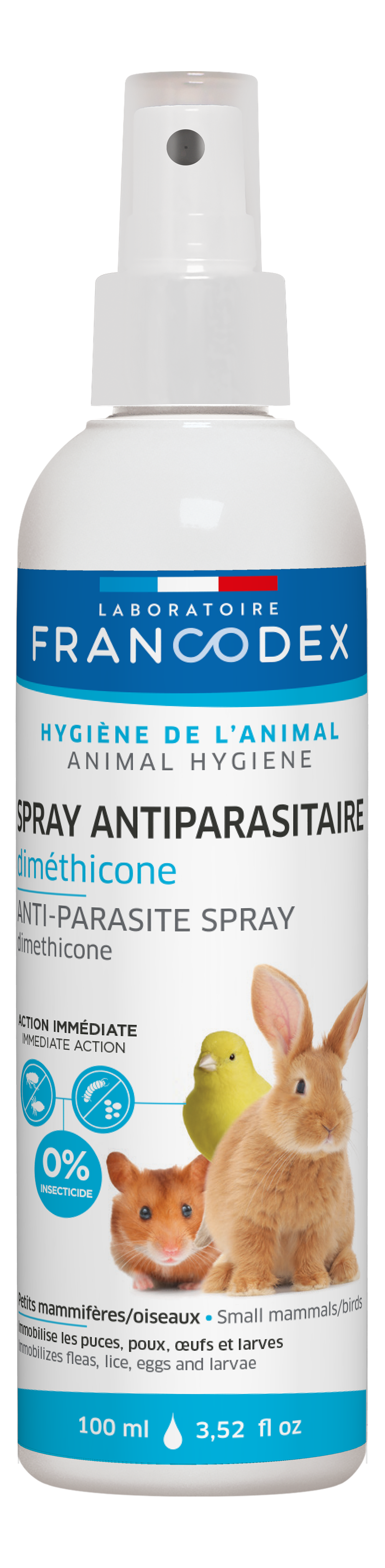 Spray anti-stress nac 100ml de Francodex - anti puce et soin pour c