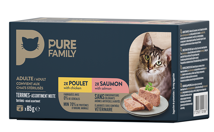 Eukanuba chat adulte pâté saumon 12X85g - JMT Alimentation Animale
