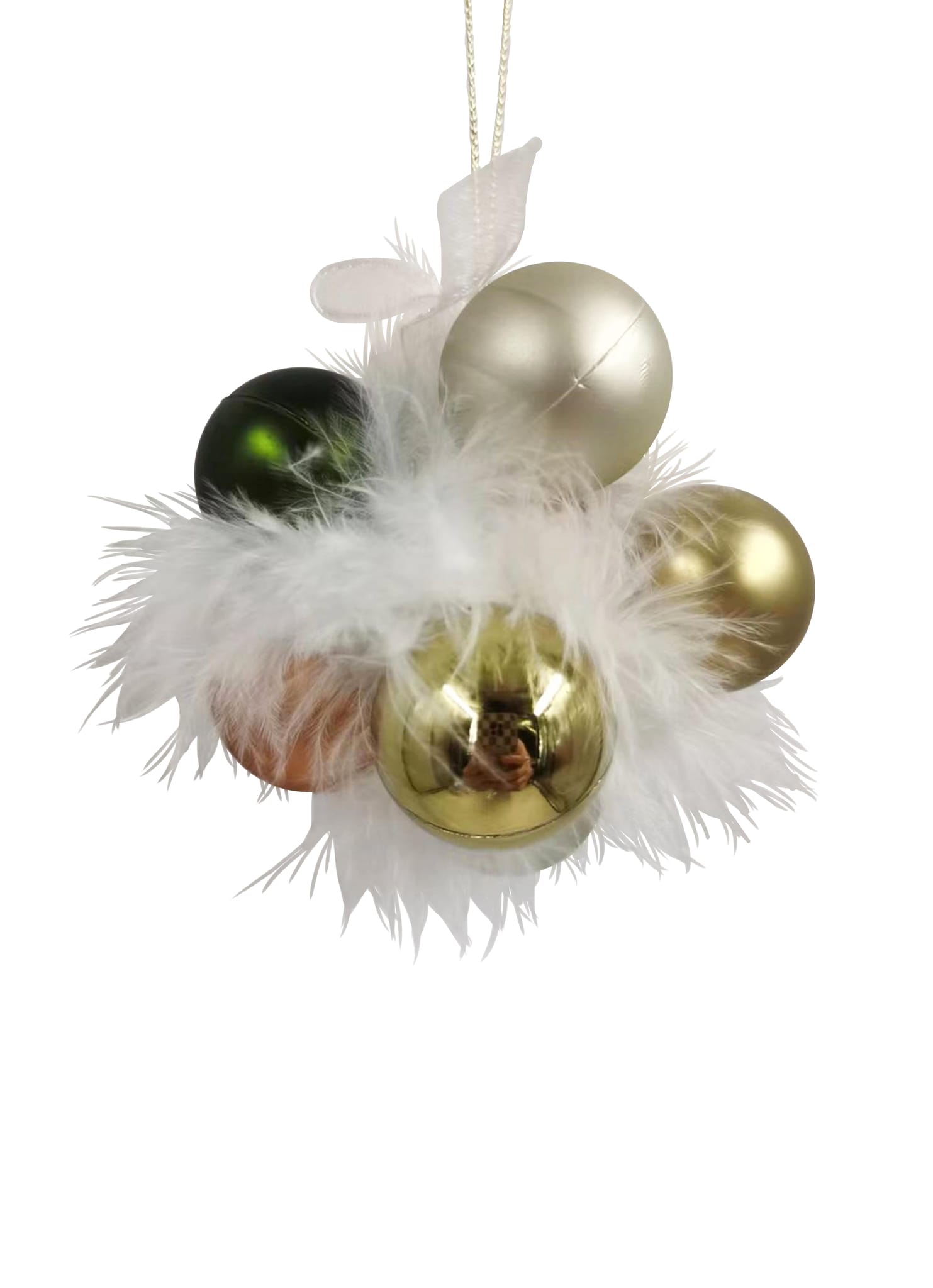Suspension Boules Plumes - Ecloz
