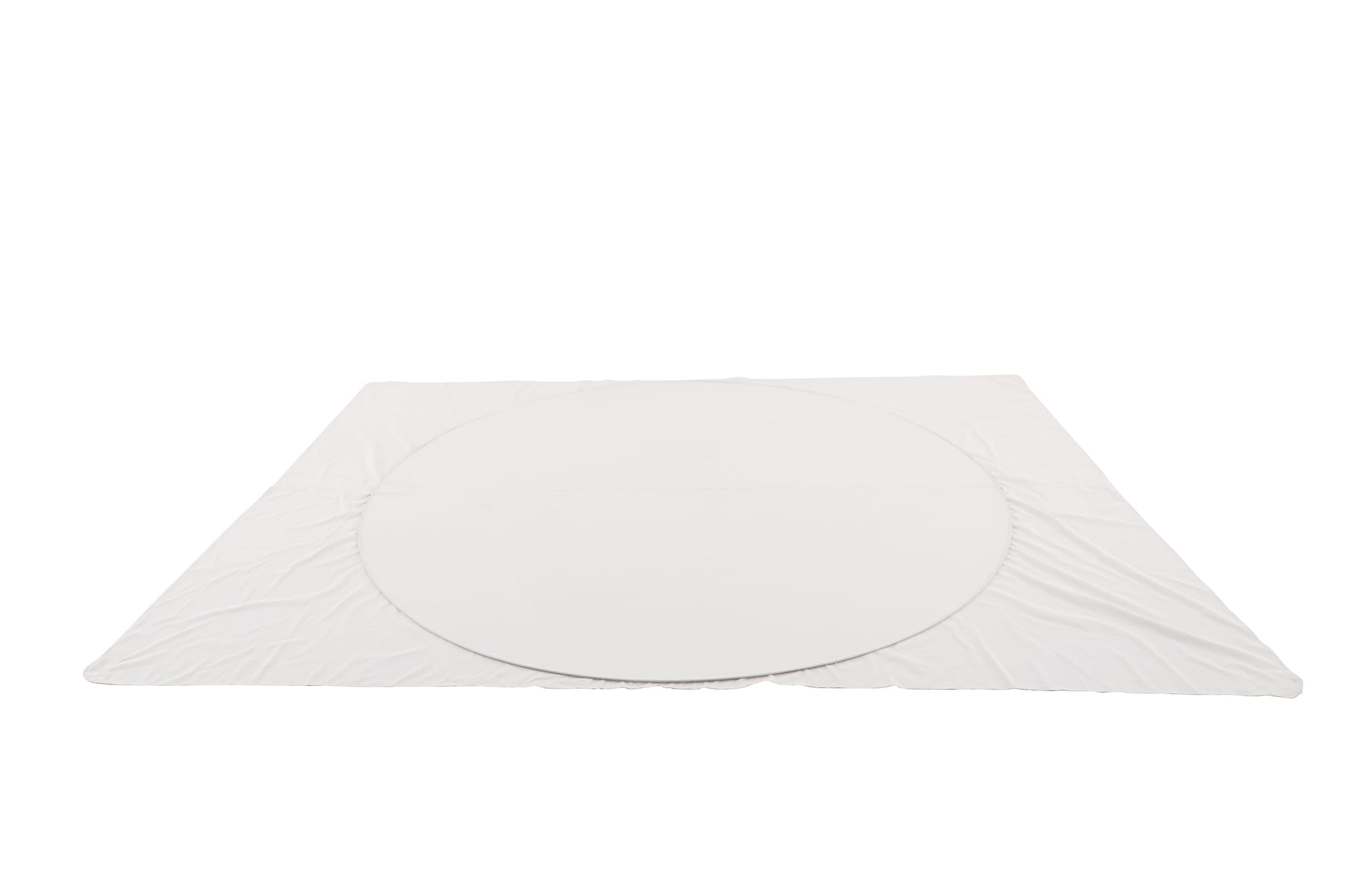 Voile d'ombrage imperméable autoporté rectangle polyester écru 3x4m ECLOZ
