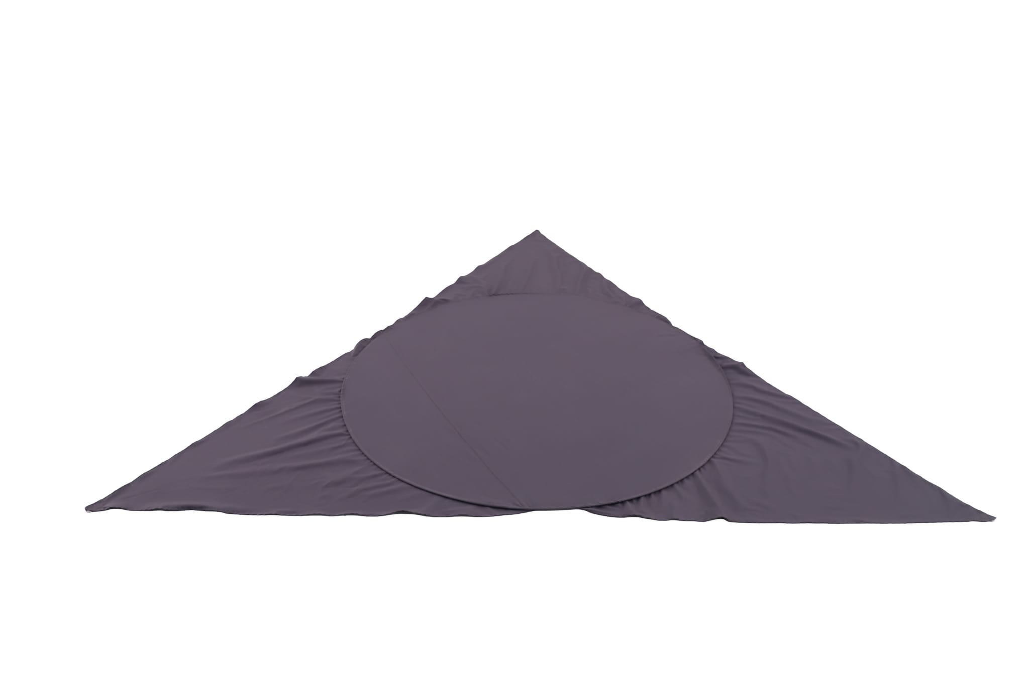 Voile d'ombrage imperméable autoporté triangle polyester anthracite 3,5m ECLOZ