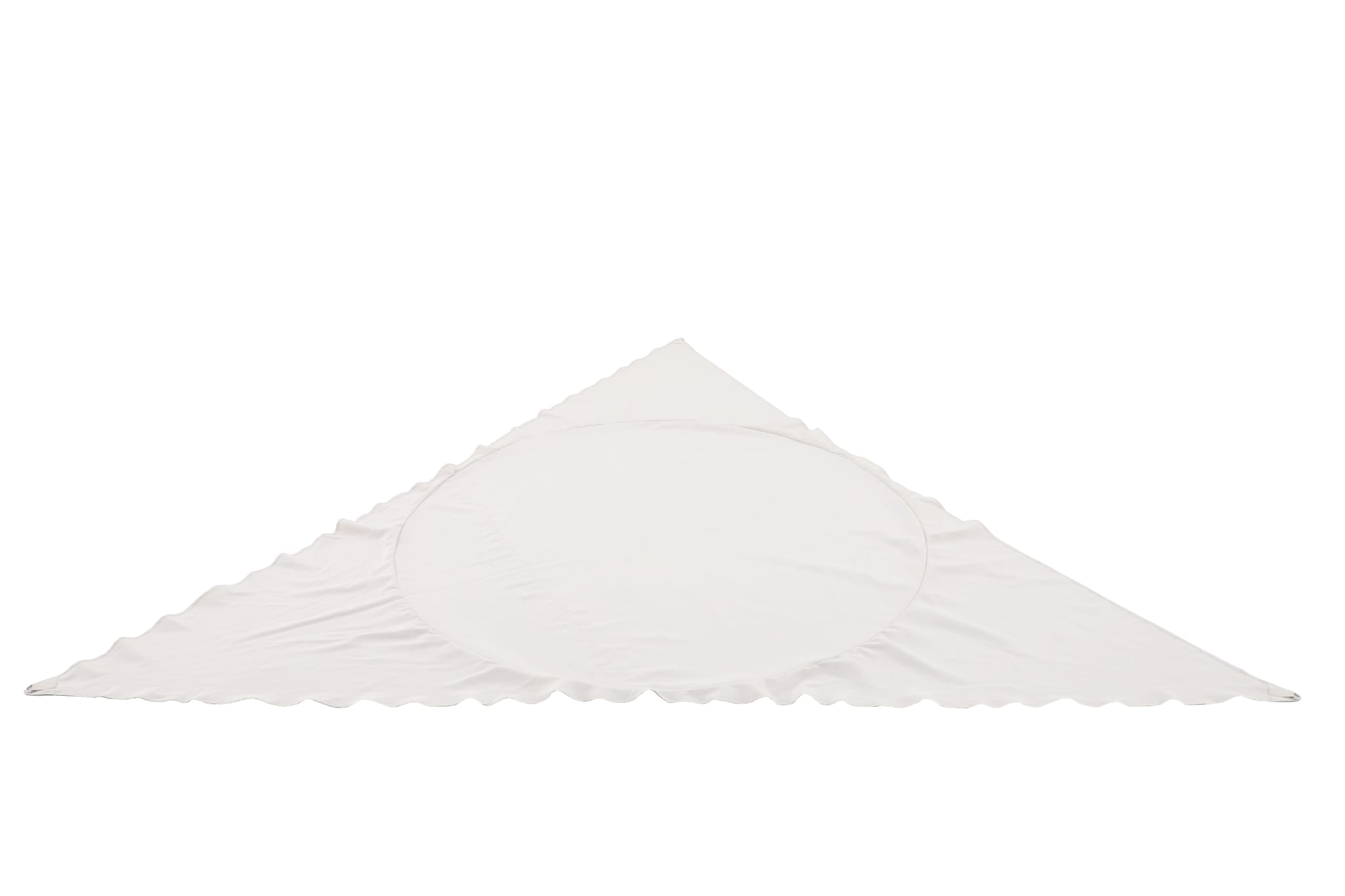 Voile d'ombrage imperméable autoporté triangle polyester anthracite 3,5m ECLOZ