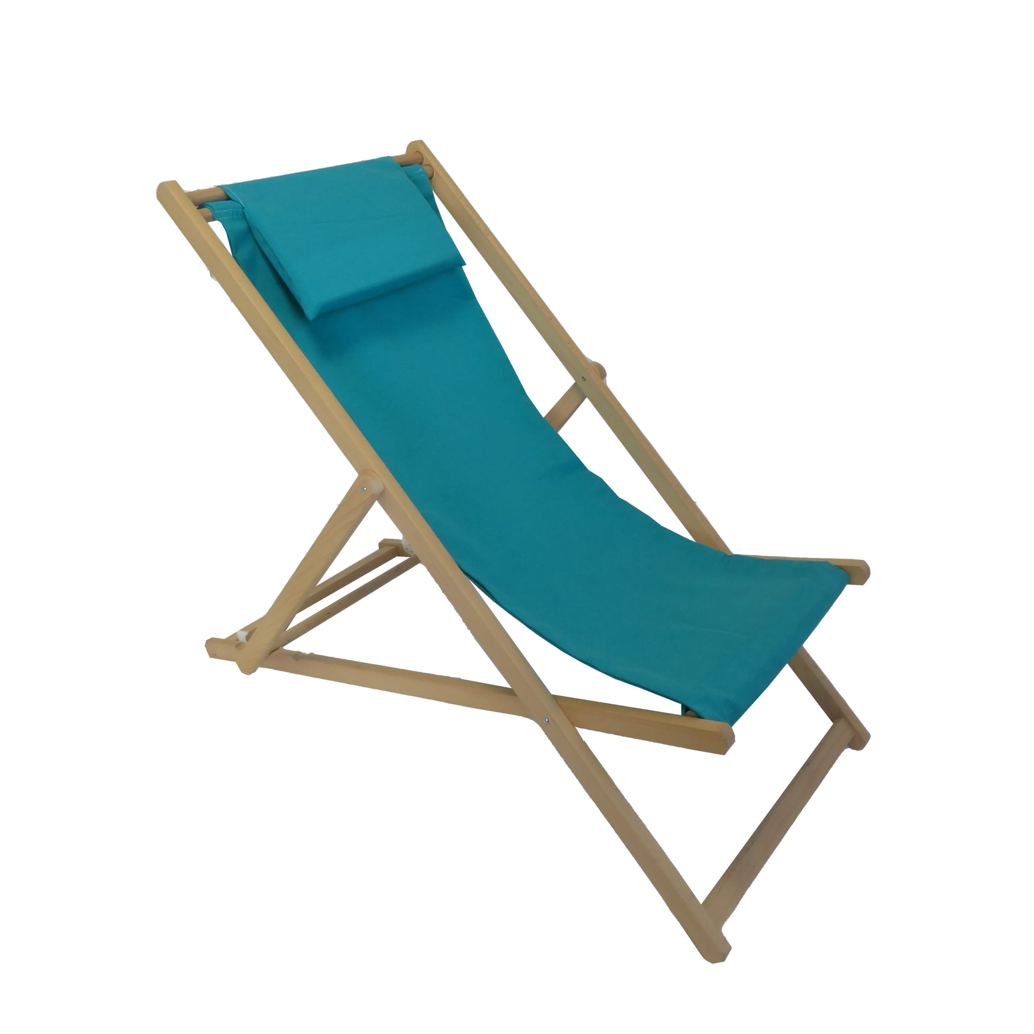 Chilienne amovible avec têtière bois turquoise ECLOZ