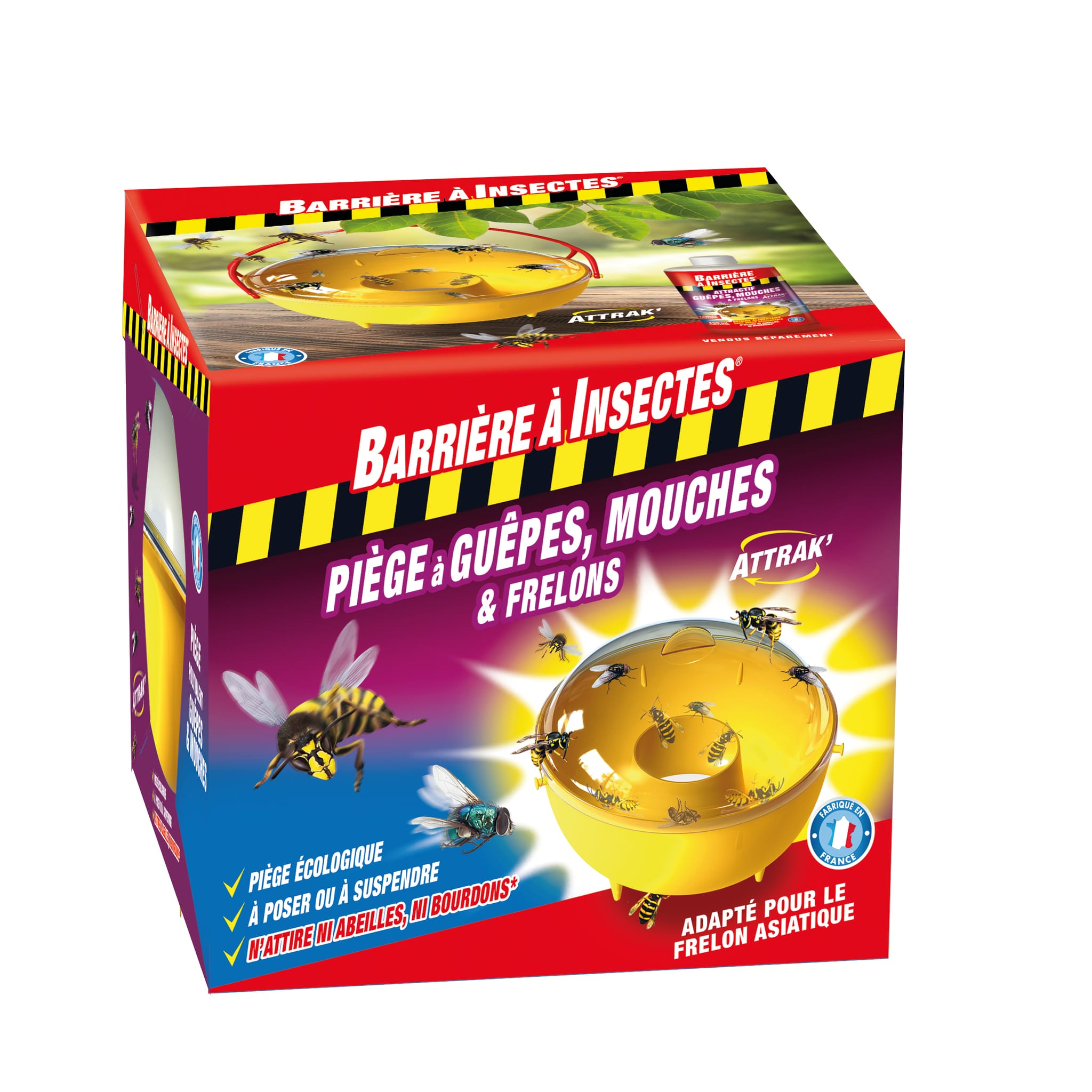 Piège à Guêpes Et Frelons PROTECT EXPERT - Réutilisable Et Sans Insecticide - Pour Extérieur