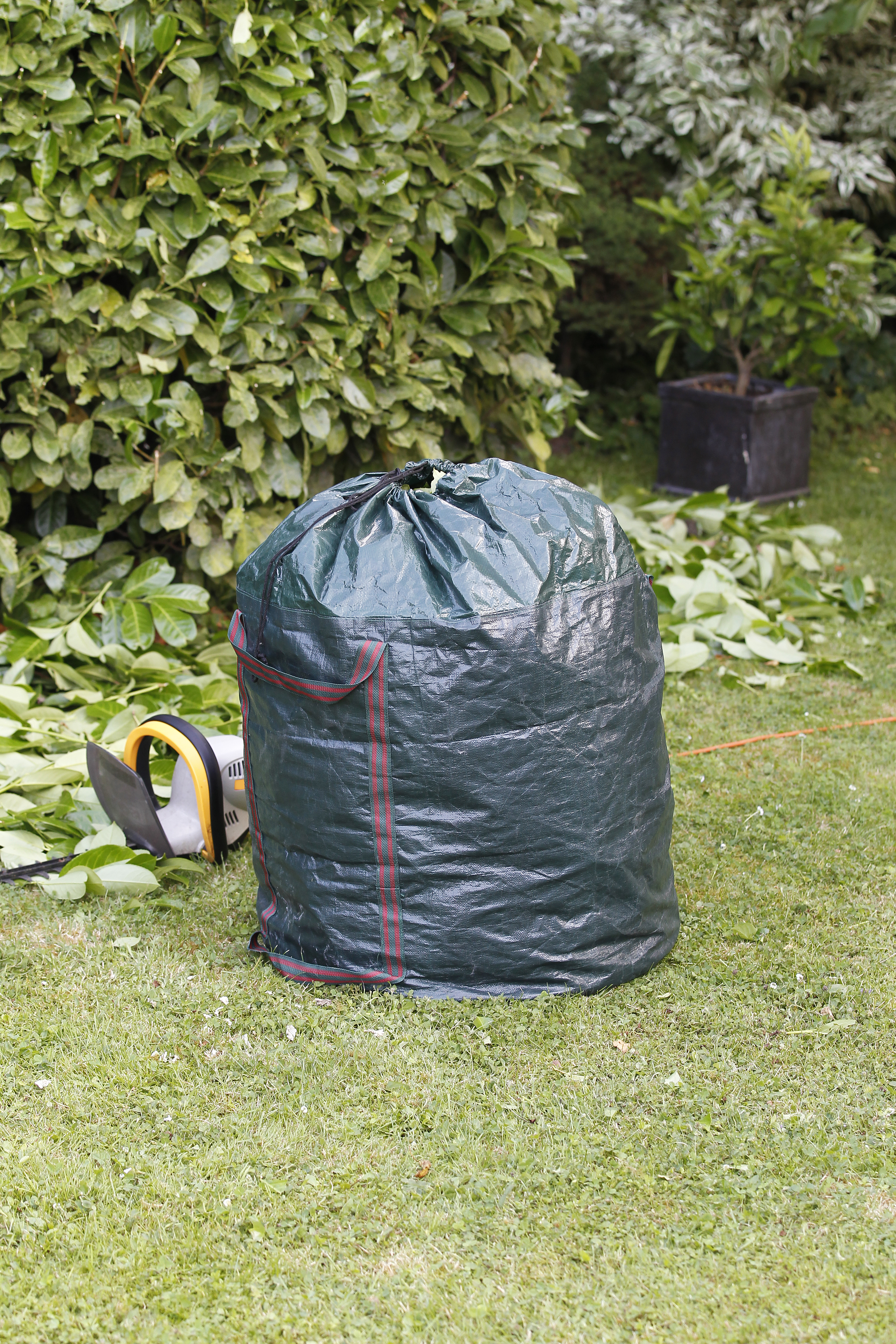 Sac poubelle de jardin réutilisable vert 60L Extérieur