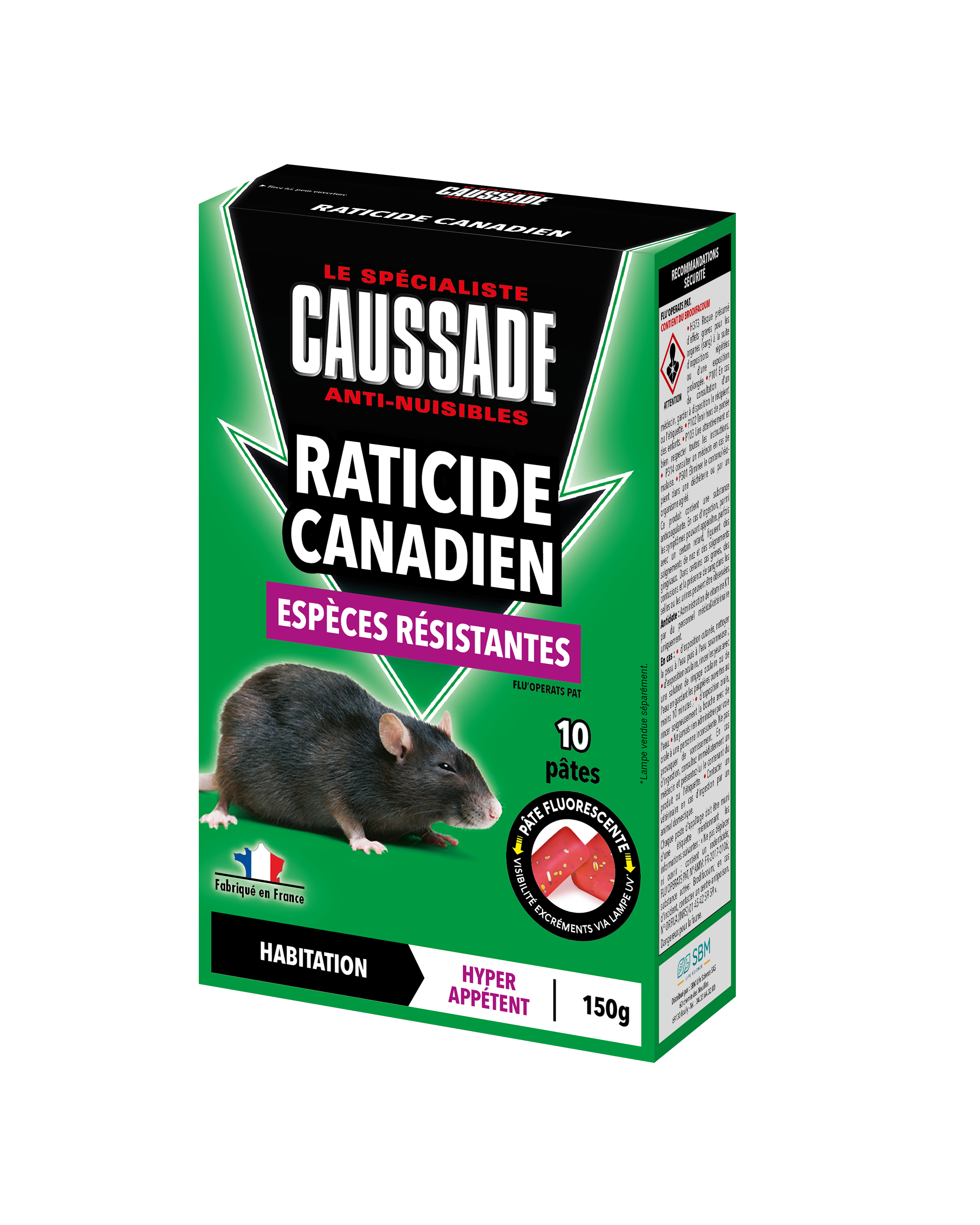 FRAP Pâte Combles & Greniers 150 g - Appât Anti-Souris et Anti-Rats