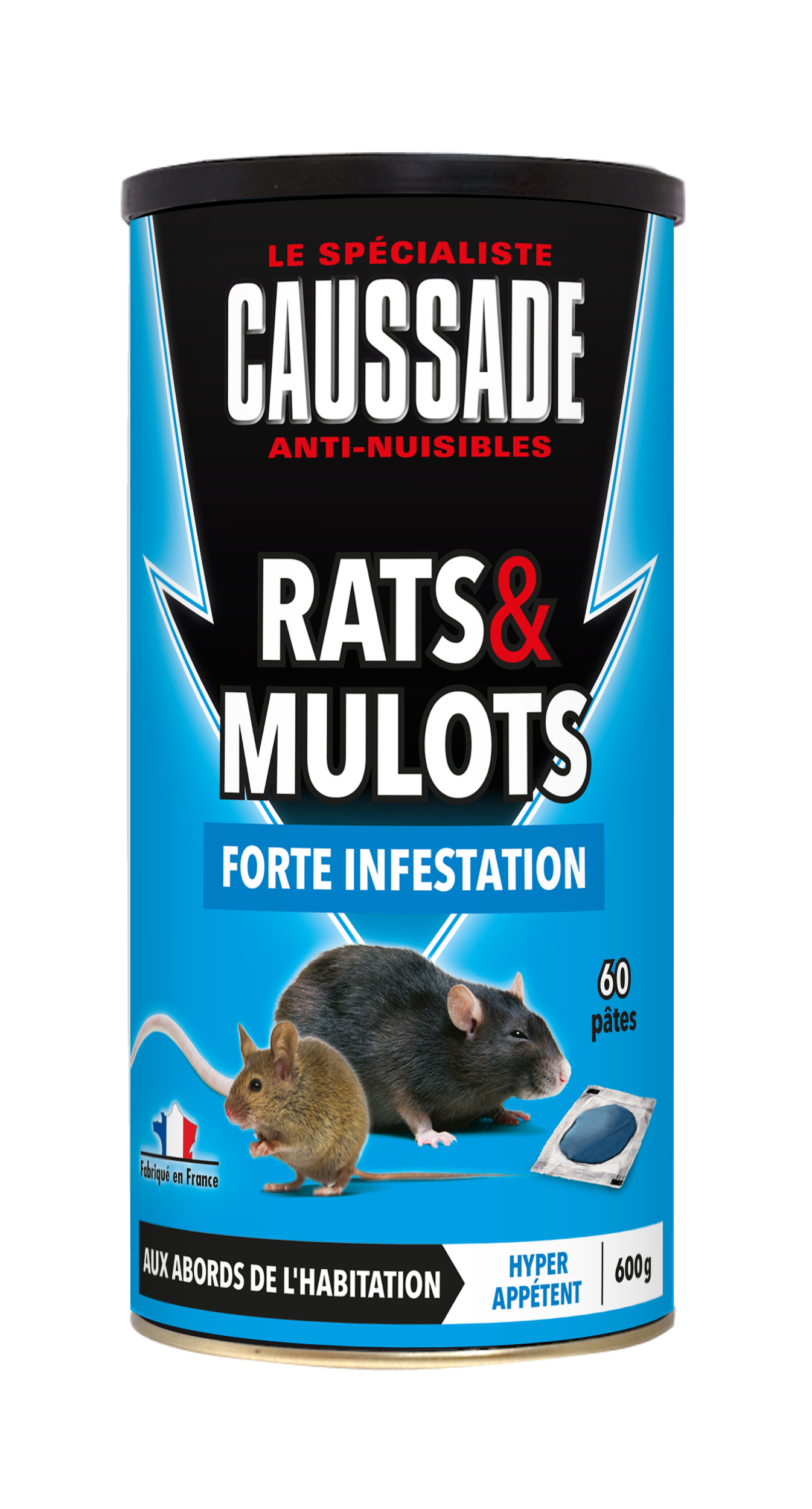 Anti-souris spécial fortes infestations 50 g - Jardiland