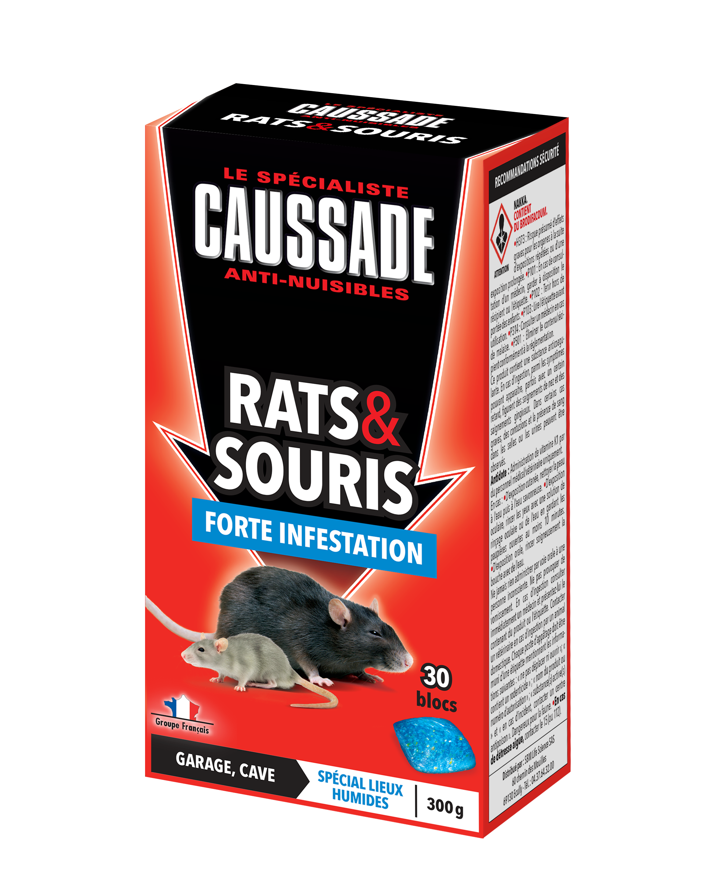 FRAP Pâte Combles & Greniers 150 g - Appât Anti-Souris et Anti-Rats