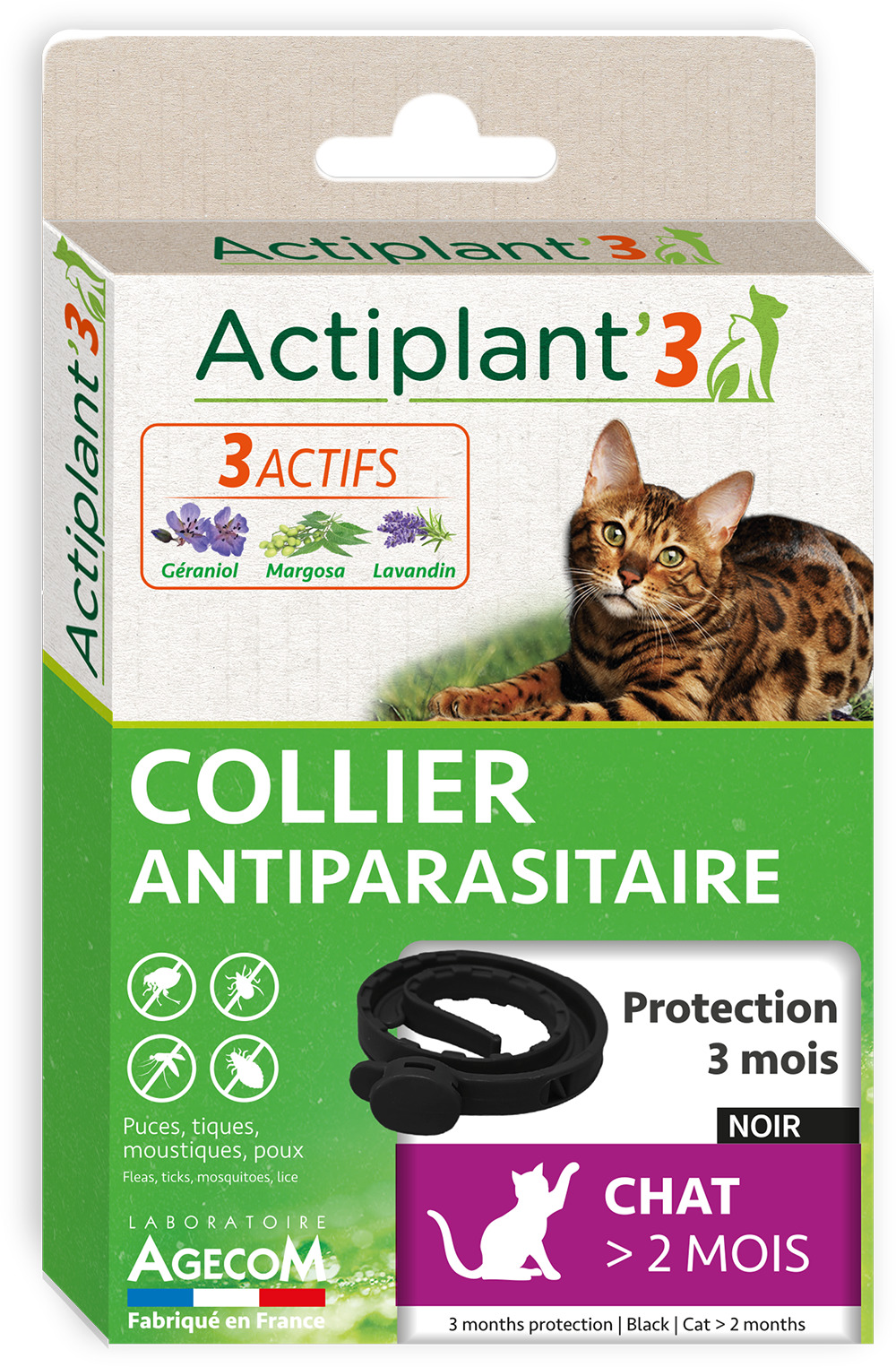 Collier & pipettes Anti Puce Chat COLLIER ANTI PUCE CHAT phosphores
