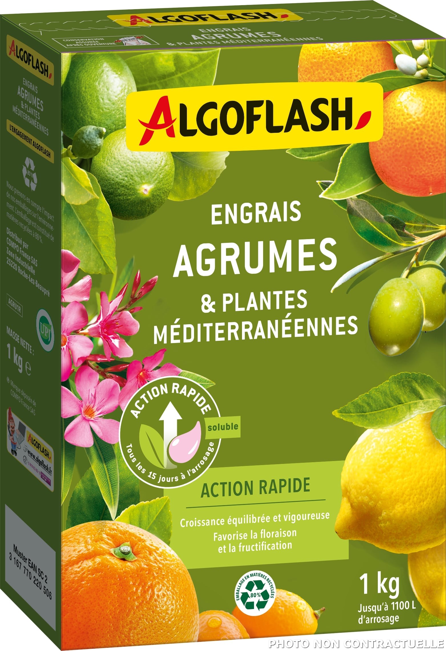 Engrais Agrumes et Plantes Méditerranéennes Algoflash