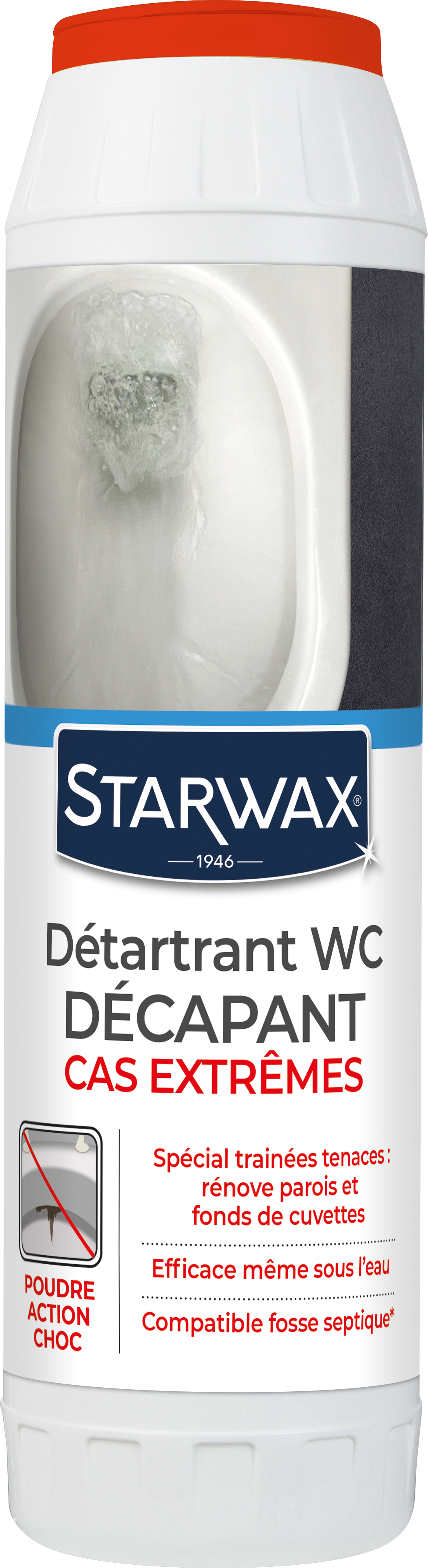 Déboucheur biologique wc et canalisation 3 en 1 soluvert STARWAX, 1 L