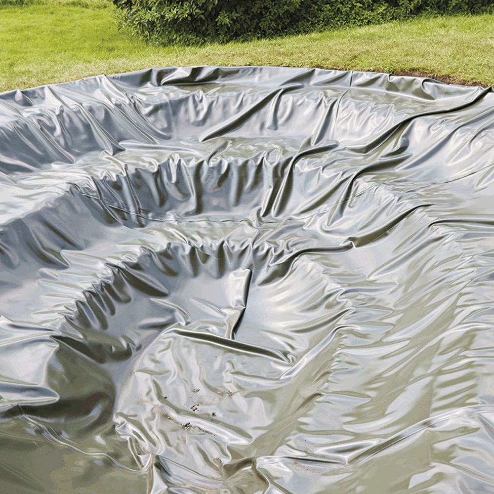 Liner de bassin en PVC 10 m x 6 m 0,5 mm noir, bâche pour le bassin de  jardin