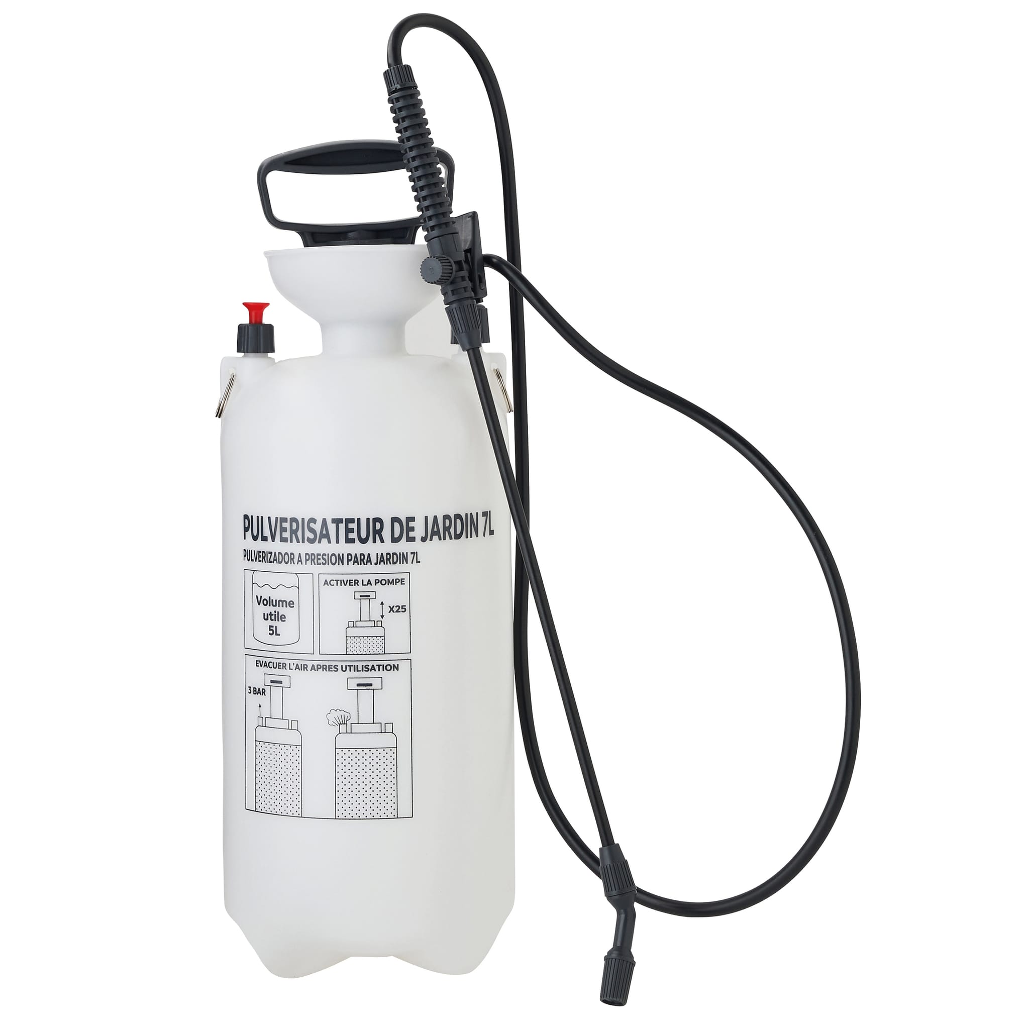 Pulvérisateur Tectake Pulvérisateur à Pression 5 L Blanc