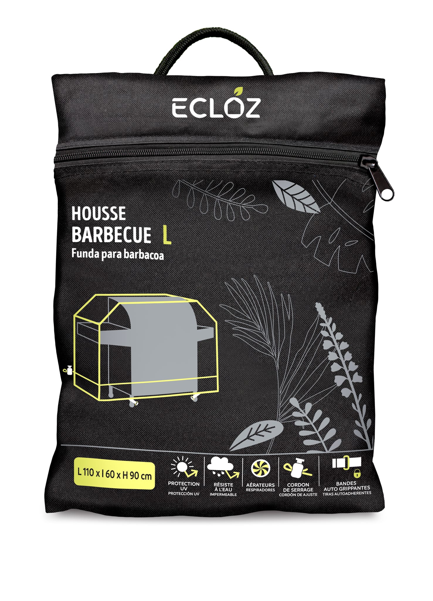Housse BBQ rectangulaire taille L - ECLOZ